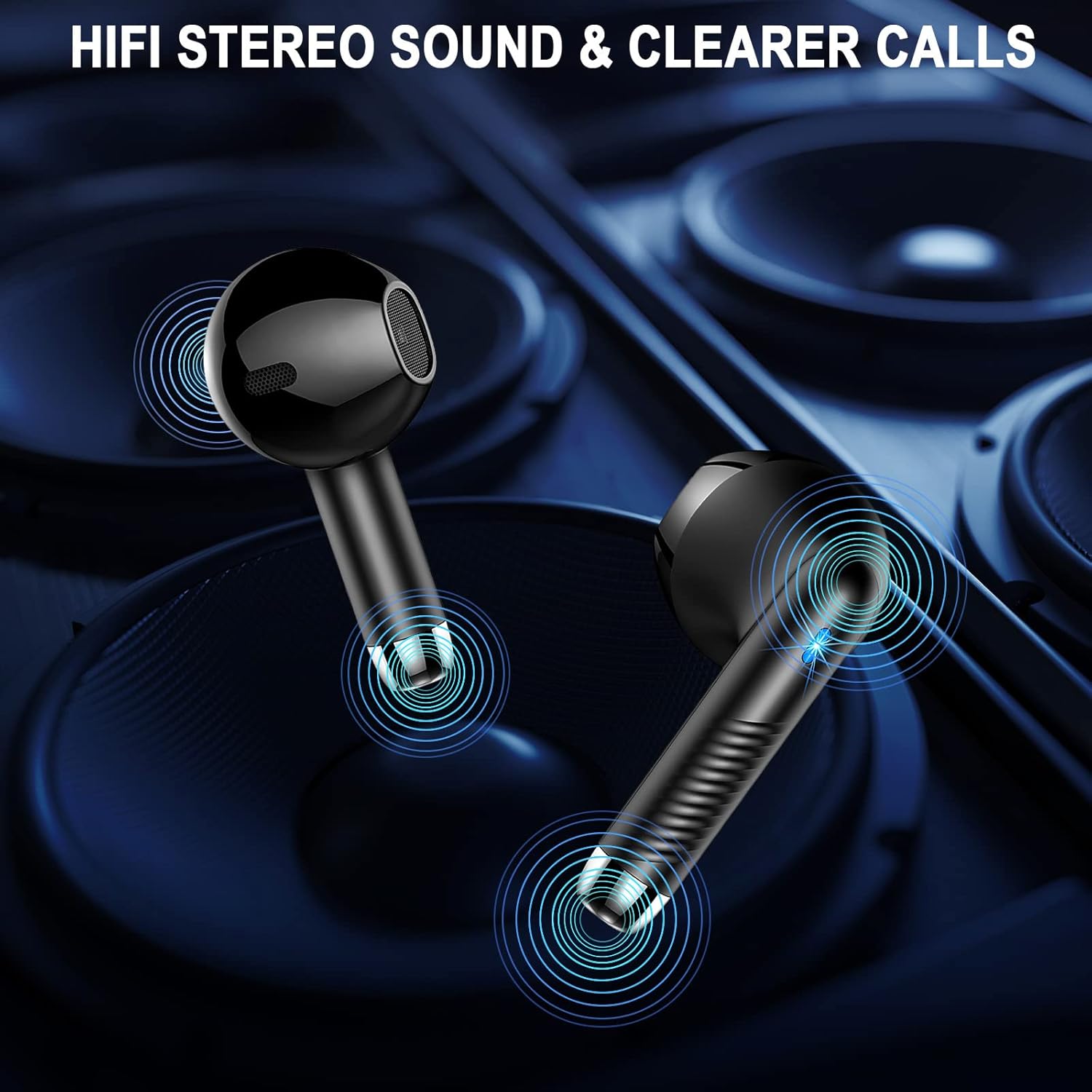 Wireless Earbuds, Bluetooth 5.4 Headphones in Ear with 4 ENC Noise Cancelling Mi...