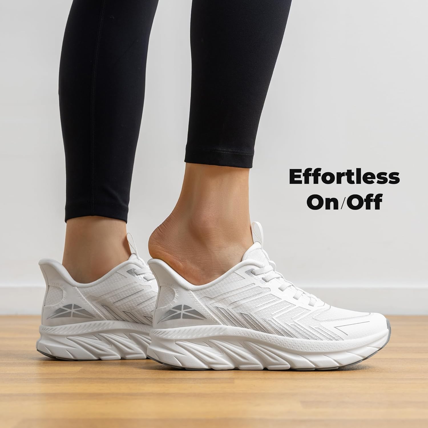 Women's Slip On Walking Shoes Running Comfortable Tennis Breathable Non Slip Ath...
