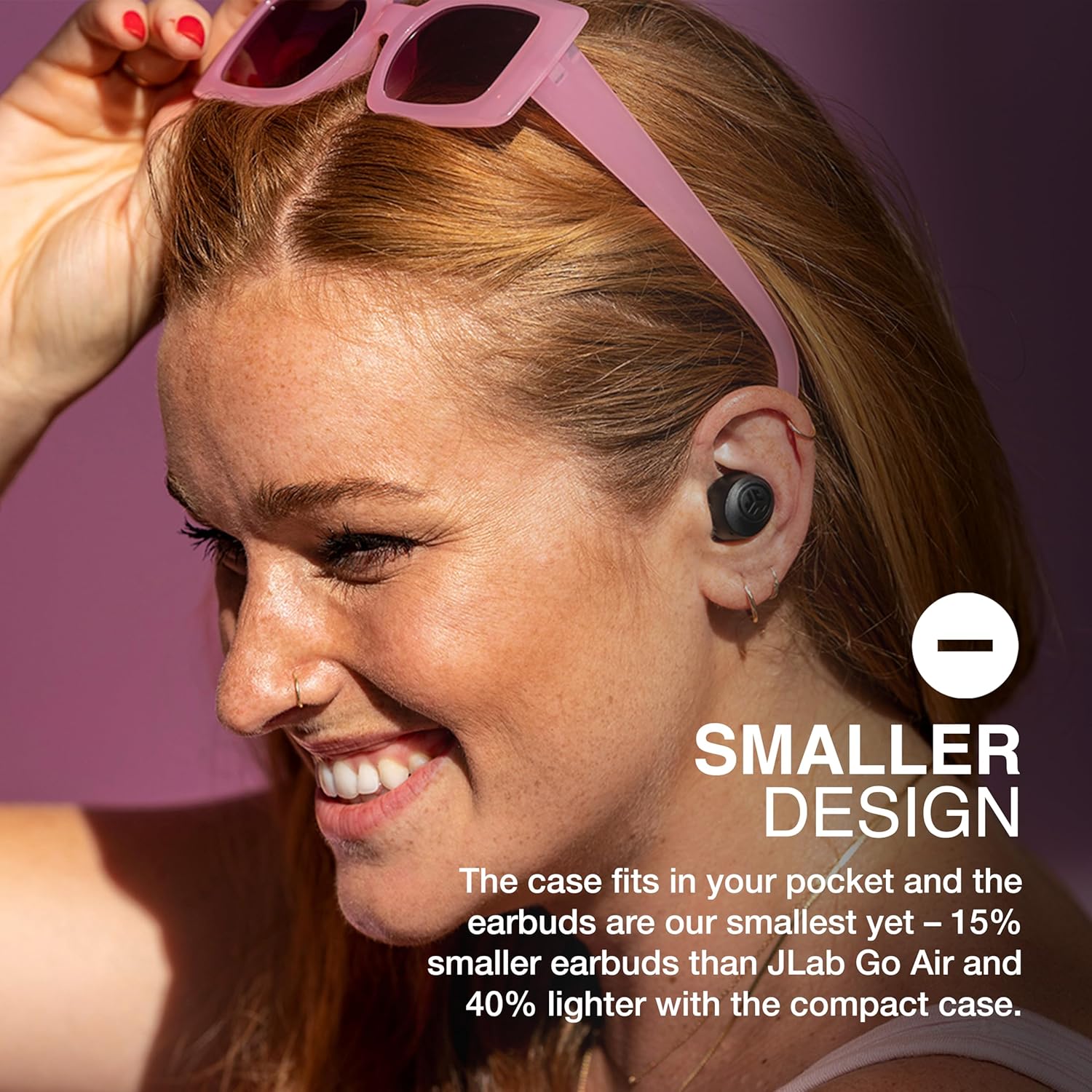 JLab Go Air Pop+ True Wireless Earbuds, In Ear Headphones, Bluetooth Earphones,...