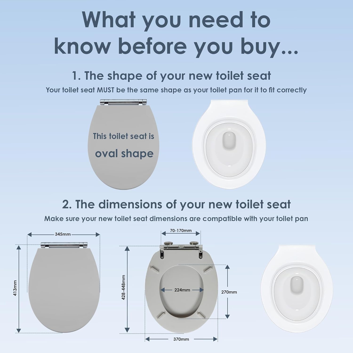 High-Quality AQUALONA® Toilet Seat, Luxury Soft Touch Slow Close Toilet Seat, Sp...