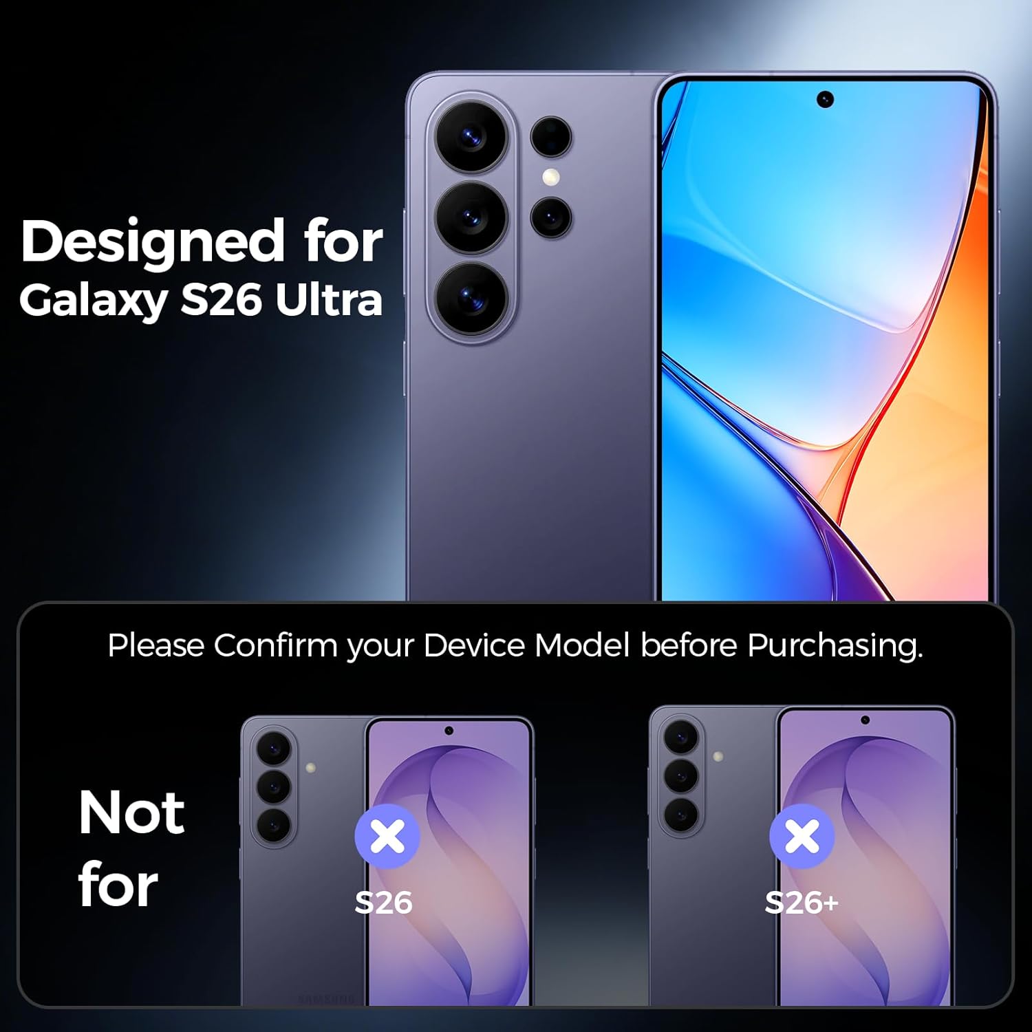 LK 3 Pack Samsung Galaxy S26 Ultra Screen Protector, Special HD Clear Tempered G...