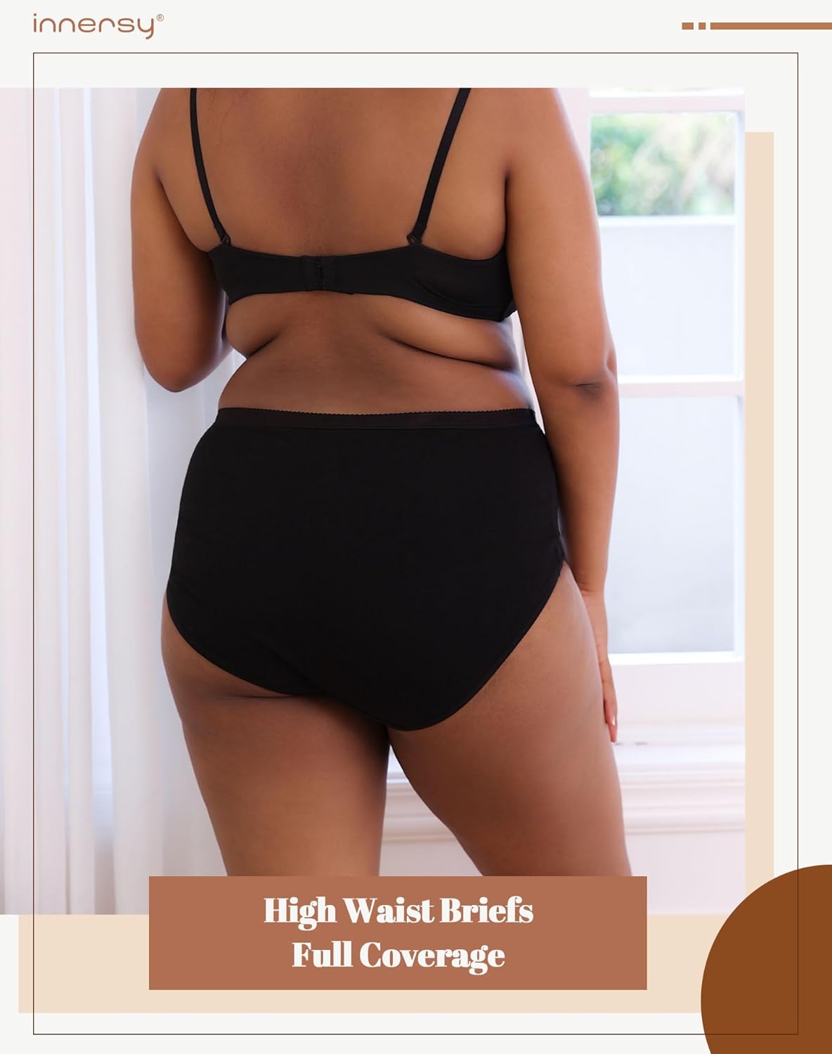 Comfortable INNERSY Women's Maxi Briefs, Special Cotton Underwear Ladies, High-Q...