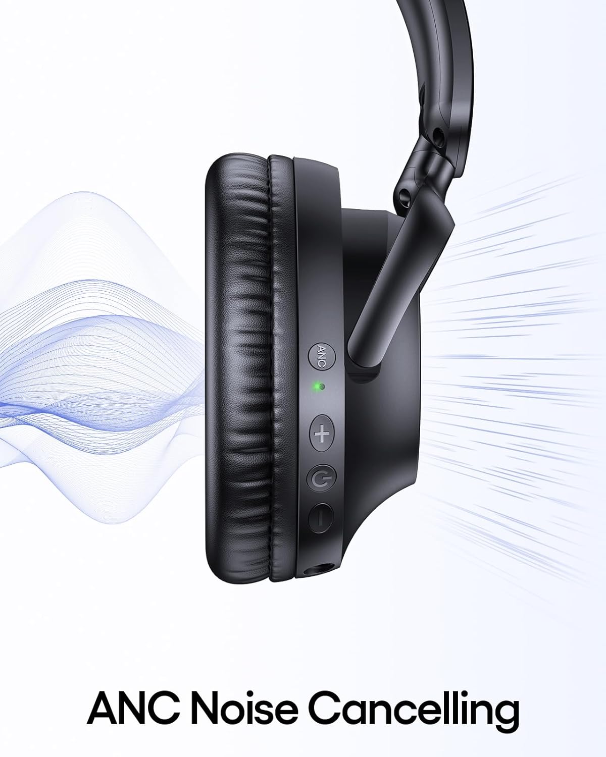 TAGRY Hybrid Active Noise Cancelling Headphones 100H Playtime Wireless Over Ear...