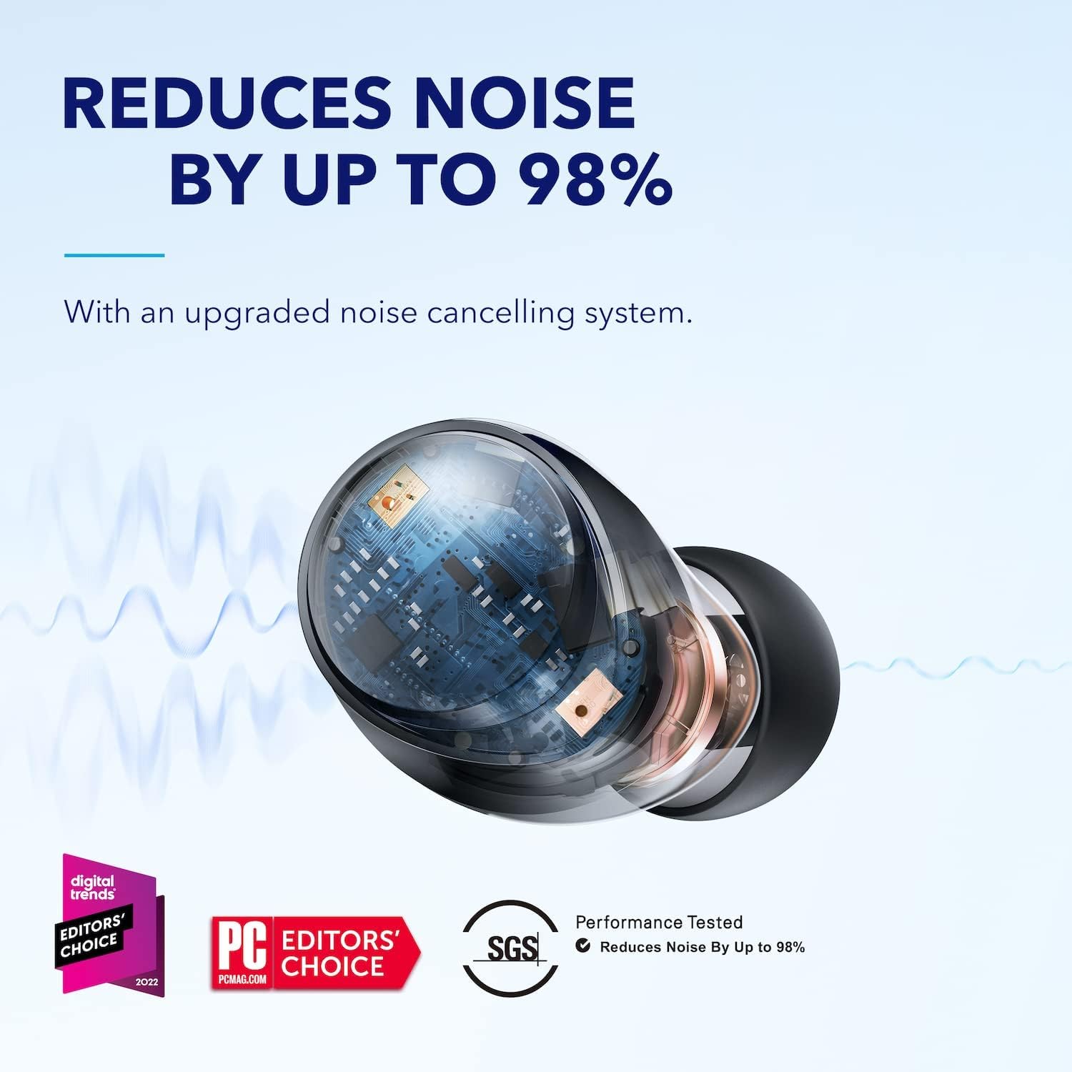 Soundcore by Anker Space A40 Adaptive Active Noise Cancelling Wireless Earbuds,...