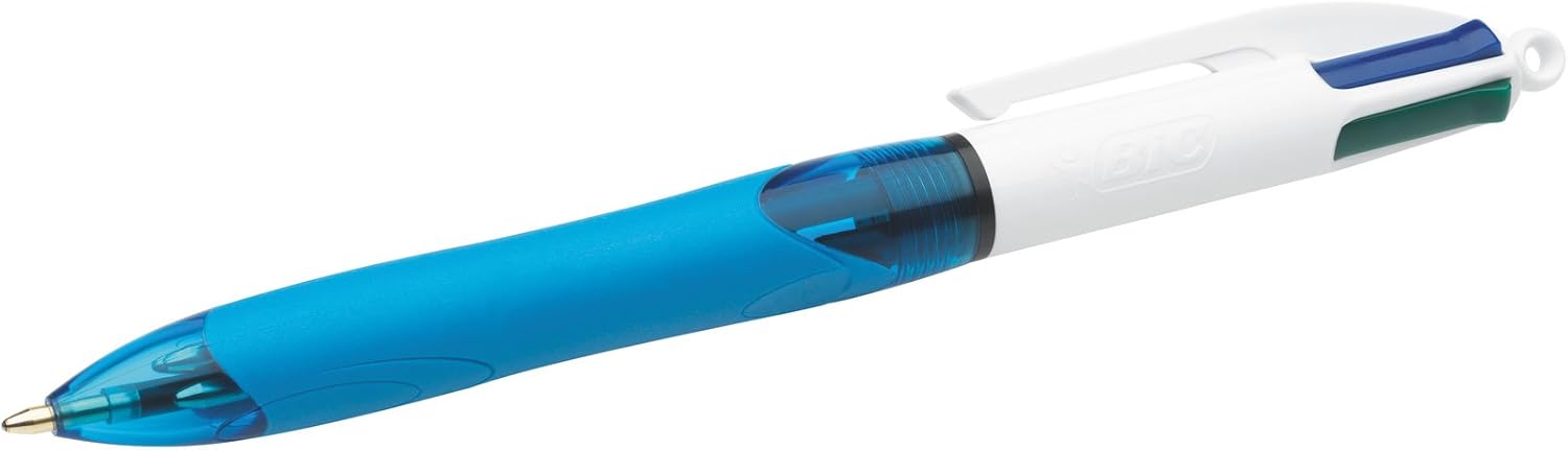 BIC 4 Colours Retractable Ballpoint Pens, Medium Point (1.0 mm) Every-Day Writin...