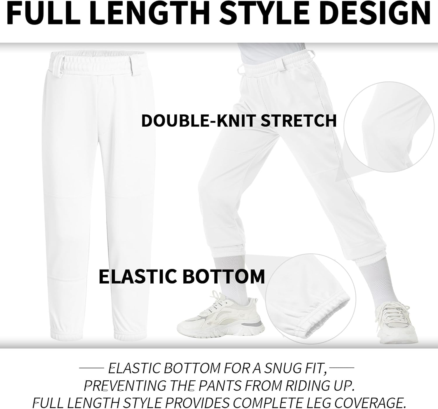 QBK Youth Toddler Baseball and Softball Pants, Special Kids Tee Ball Pants for A...