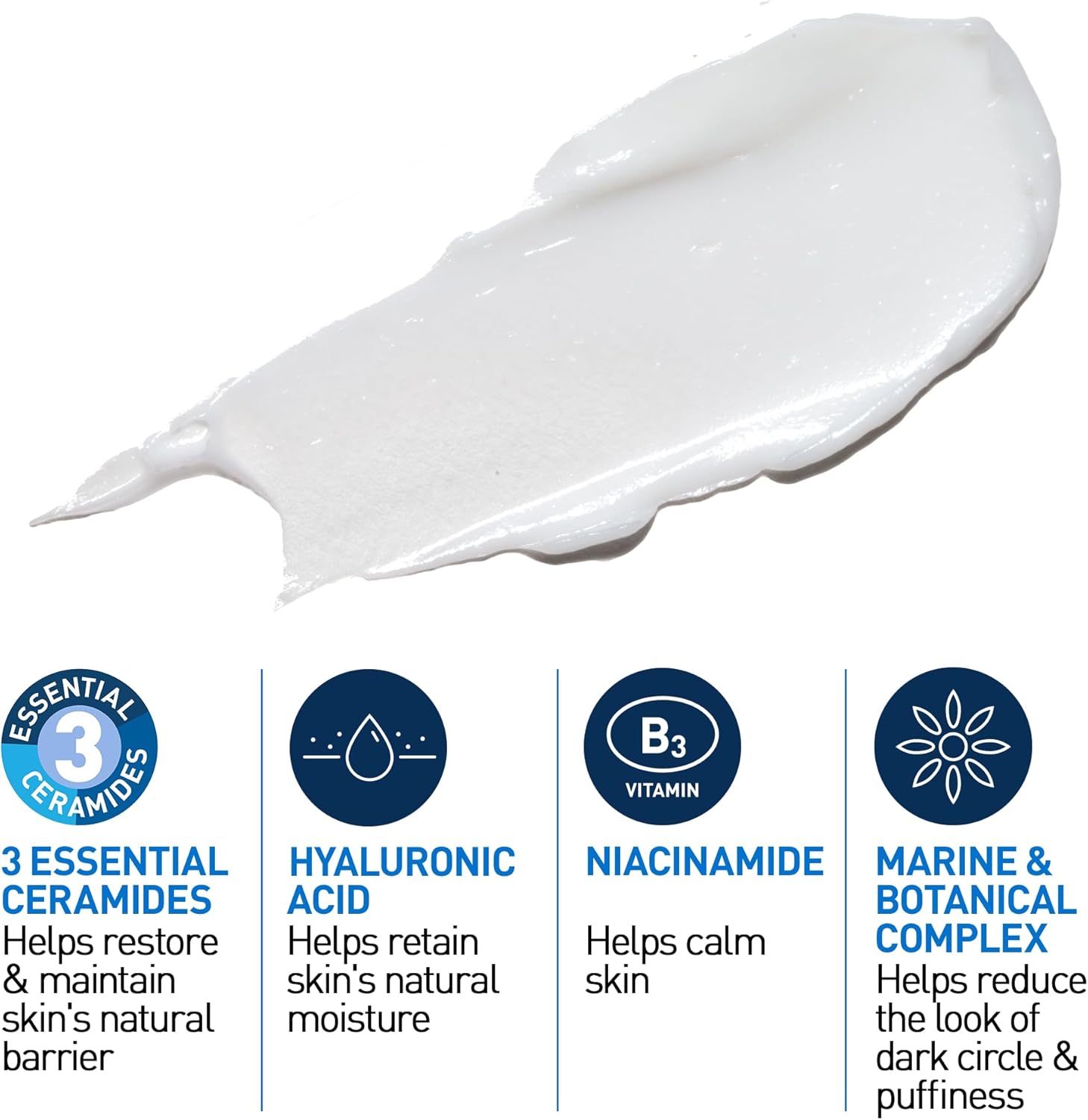 CeraVe Eye Repair Cream With 3 Essential Ceramides, Hyaluronic Acid, MVE Technol...