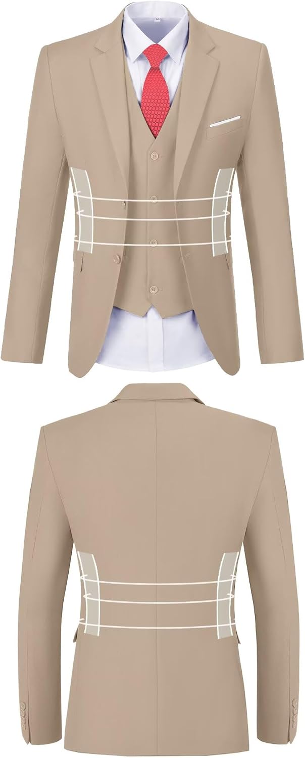 High-Quality Men's Suit, Special Groomsmen Attire by High-End, Unique Orange Sli...