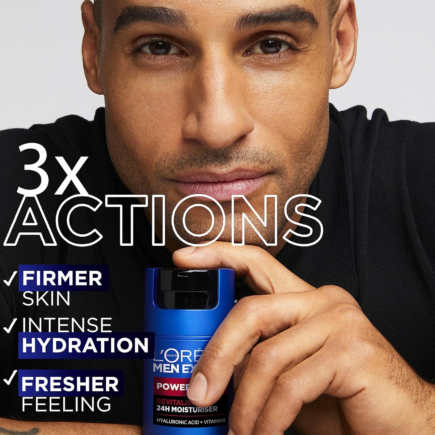 L'Oreal Men Expert Power Age Moisturiser, Hydrating & Revitalising Hyaluronic Ac...
