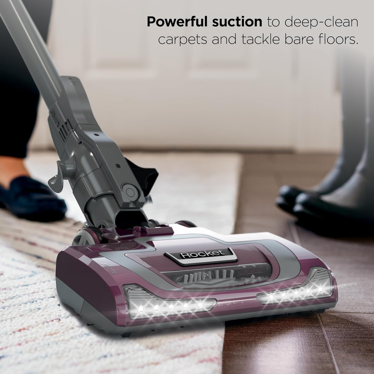 Shark HV322 Rocket Pet Plus Corded Stick Vacuum with LED Headlights, XL Dust Cup...