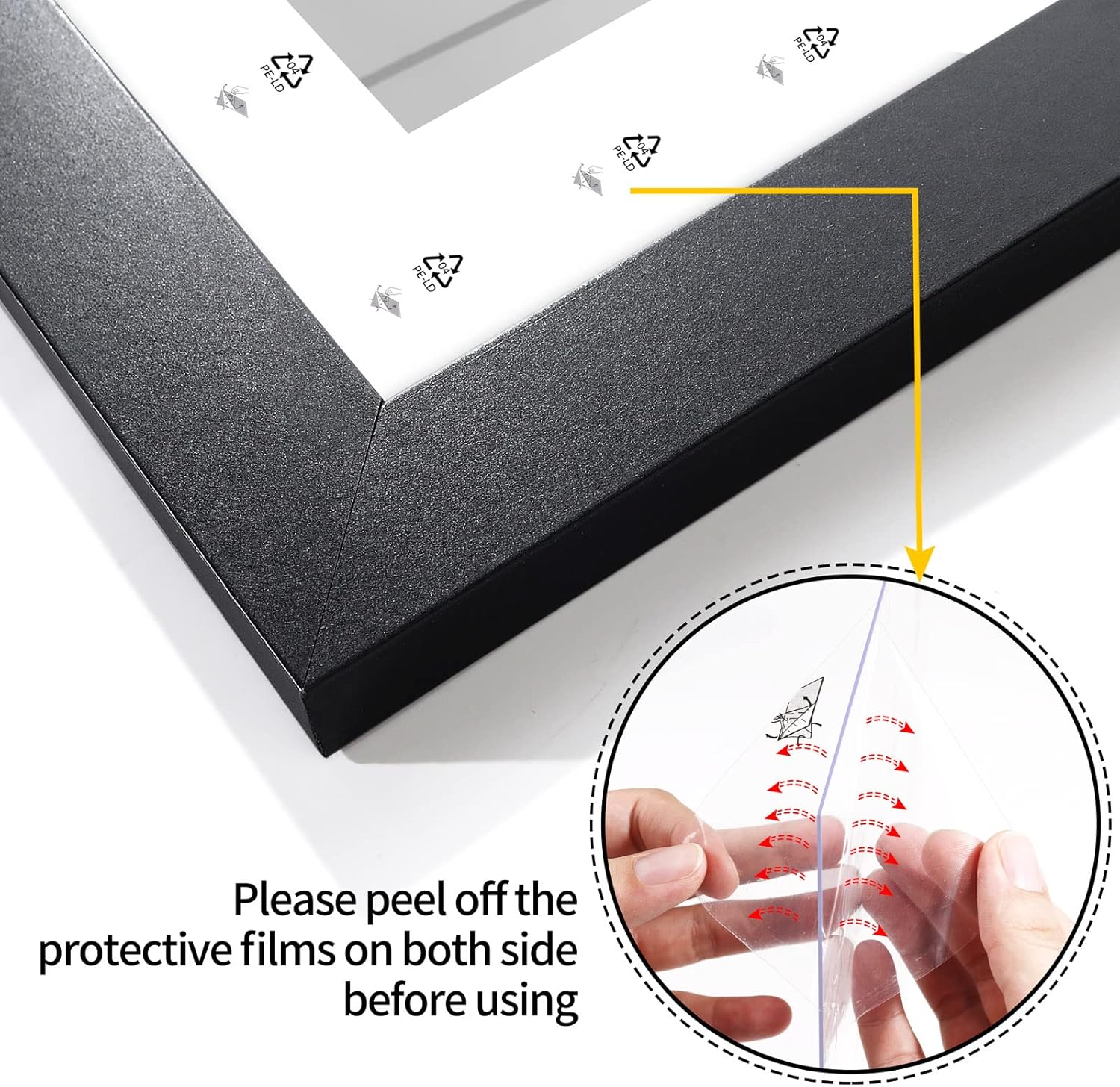 Classic LaVie Home 8x24 Picture Frame, Unique Panoramic Frame for Wall Decoratio...