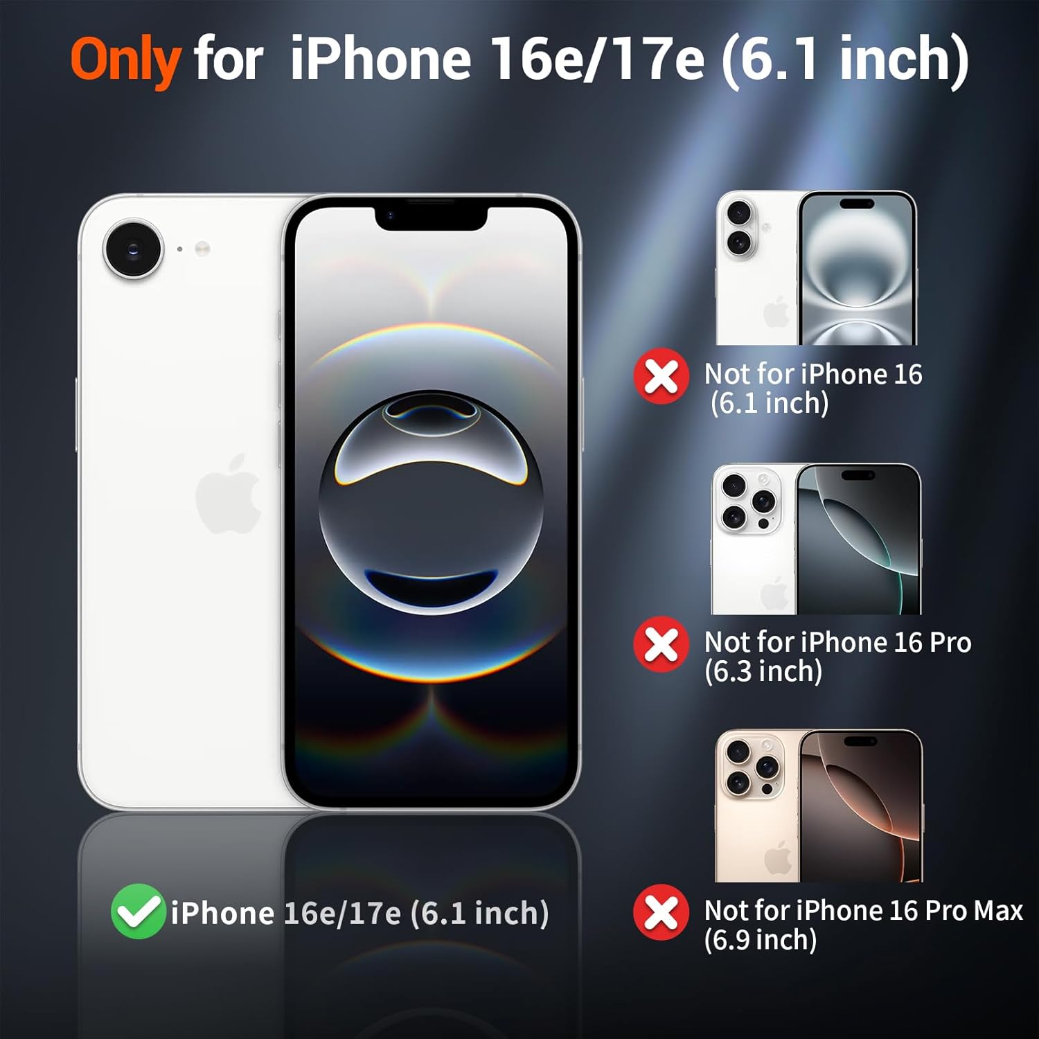 High-Quality SUPFINE Magnetic iPhone 17e/16e Case, Innovative Phone Cover Compat...