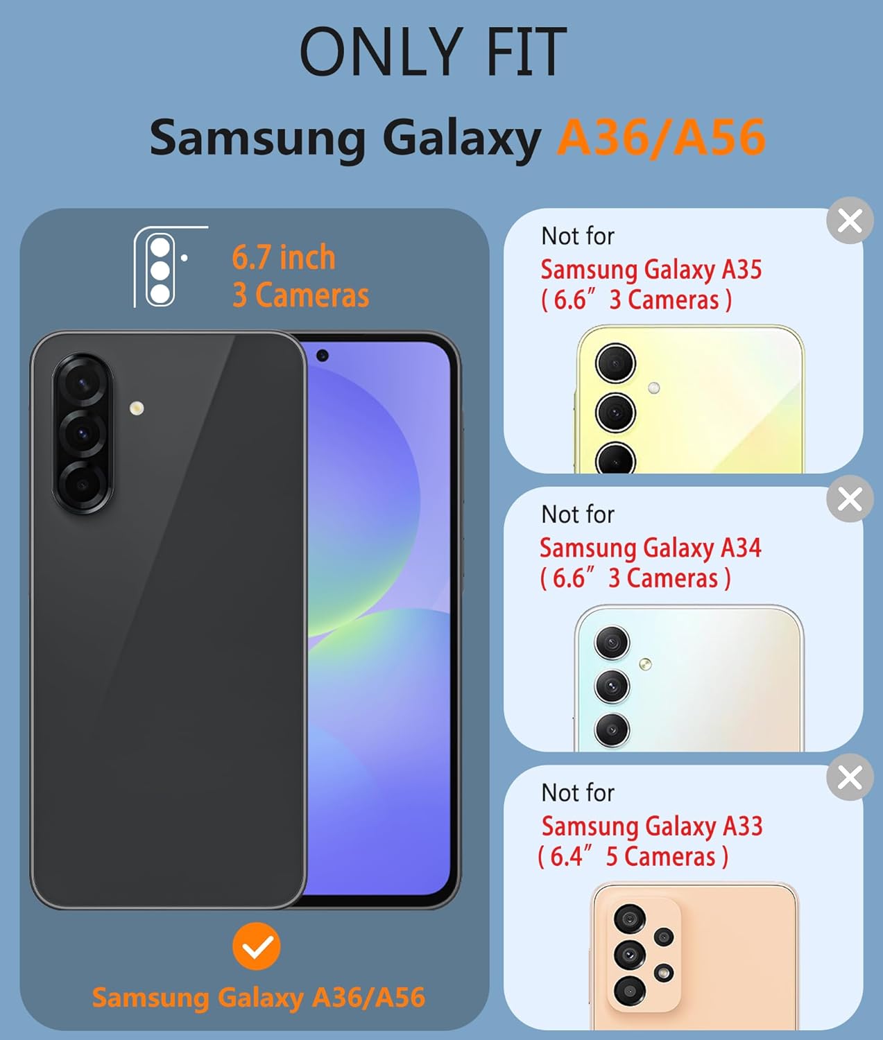 High-Quality FNTCASE for Samsung Galaxy A36-5G, Special Dual Layer Protective Ca...