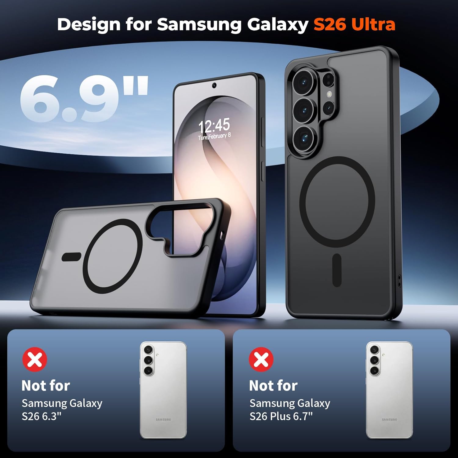 SUPFINE Magnetic Case, Special Case for Samsung Galaxy S26 Ultra with Screen Pro...