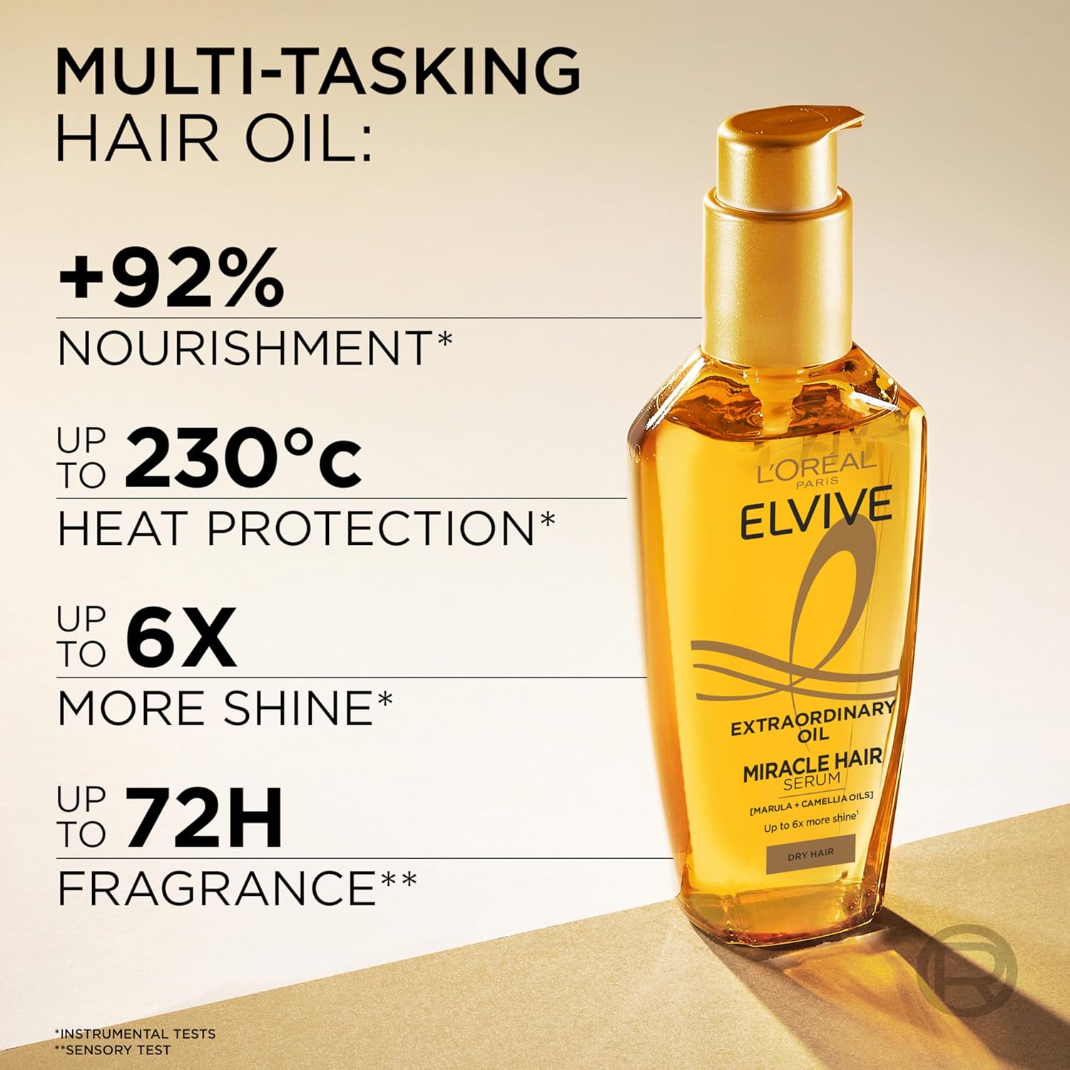 L'Oréal Paris Elvive Extraordinary Oil Miracle Hair Serum, Intense Nourishment,...