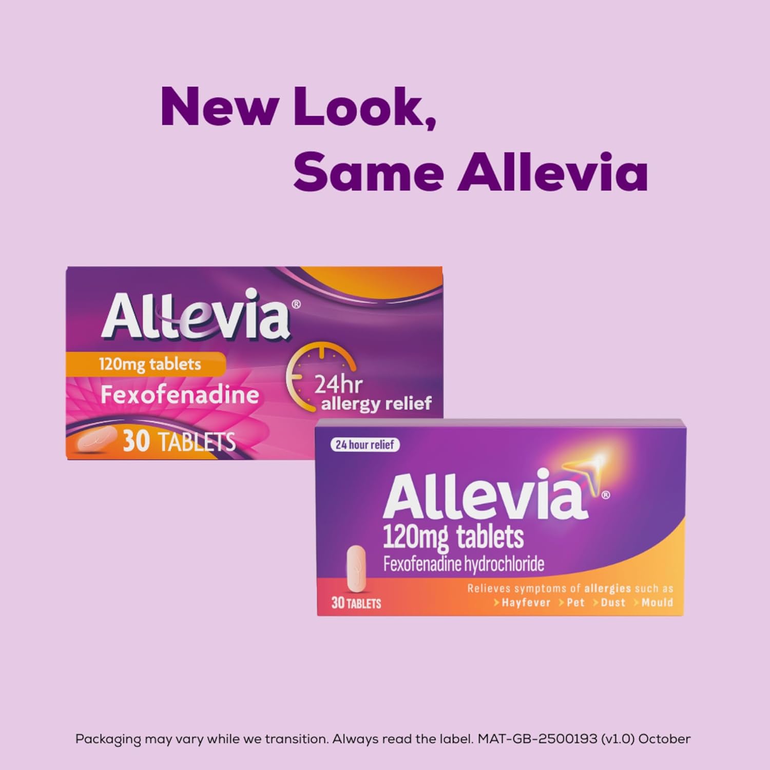 Allevia Hayfever Allergy Tablets, Prescription Strength 120 mg Fexofenadine, 24h...