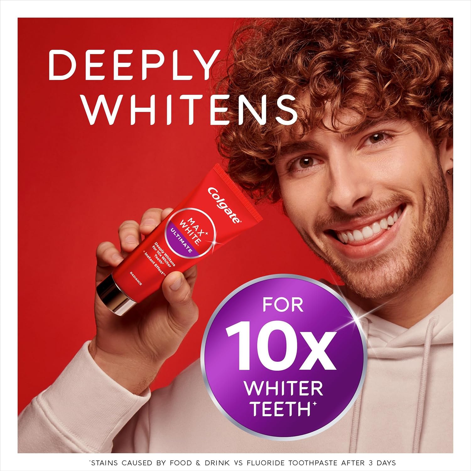 Colgate Max White Ultimate Radiance Whitening Toothpaste 75ml - 10X Whiter Teeth...
