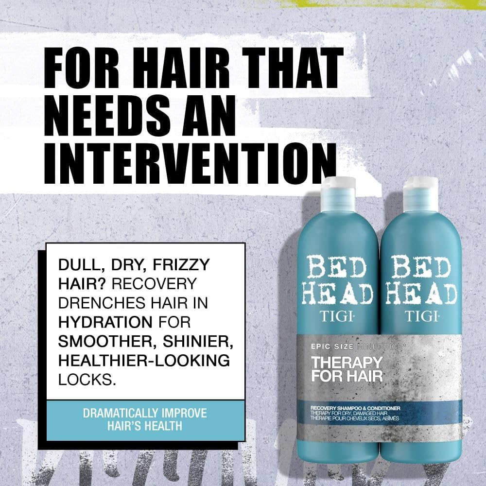 Bed Head by TIGI 750ml Recovery Shampoo and Conditioner Set - Deep Moisture, Sal...