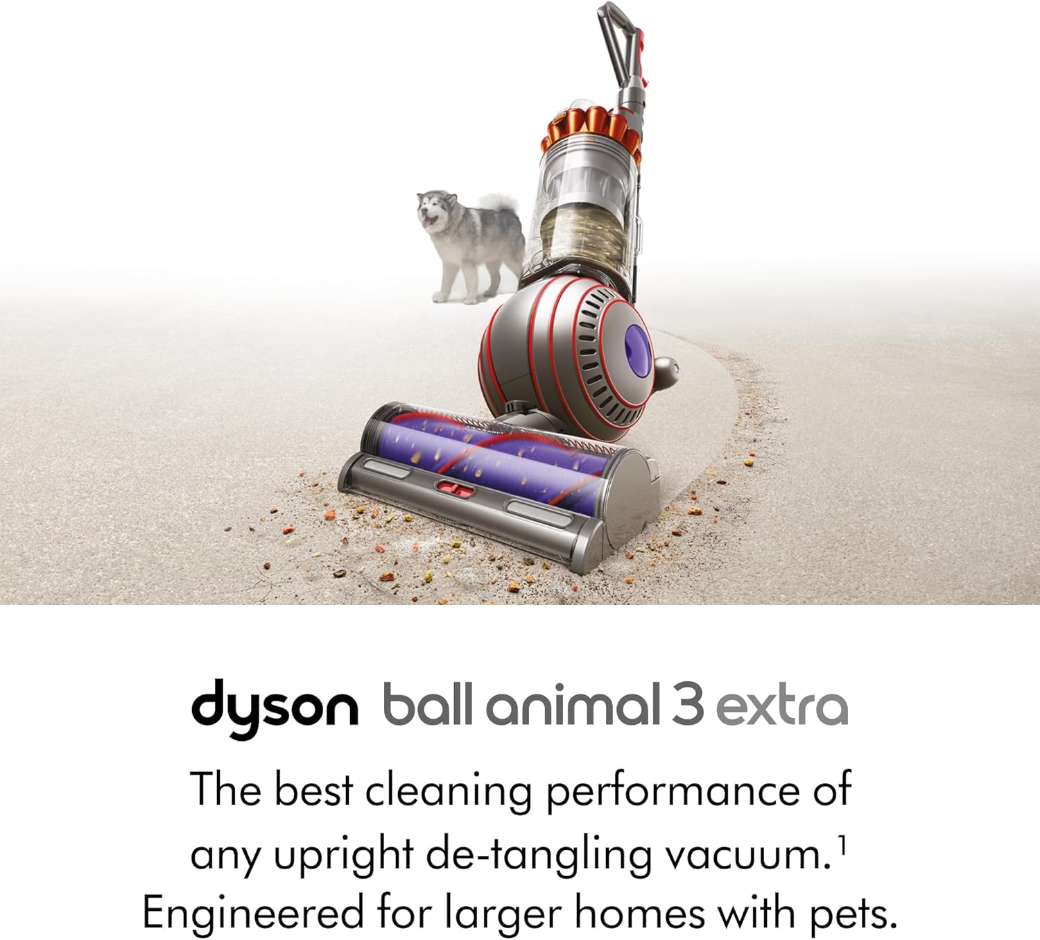 Dyson Ball Animal 3 Extra Upright Vacuum, Corded, 290AW, De-tangling Motorbar Cl...