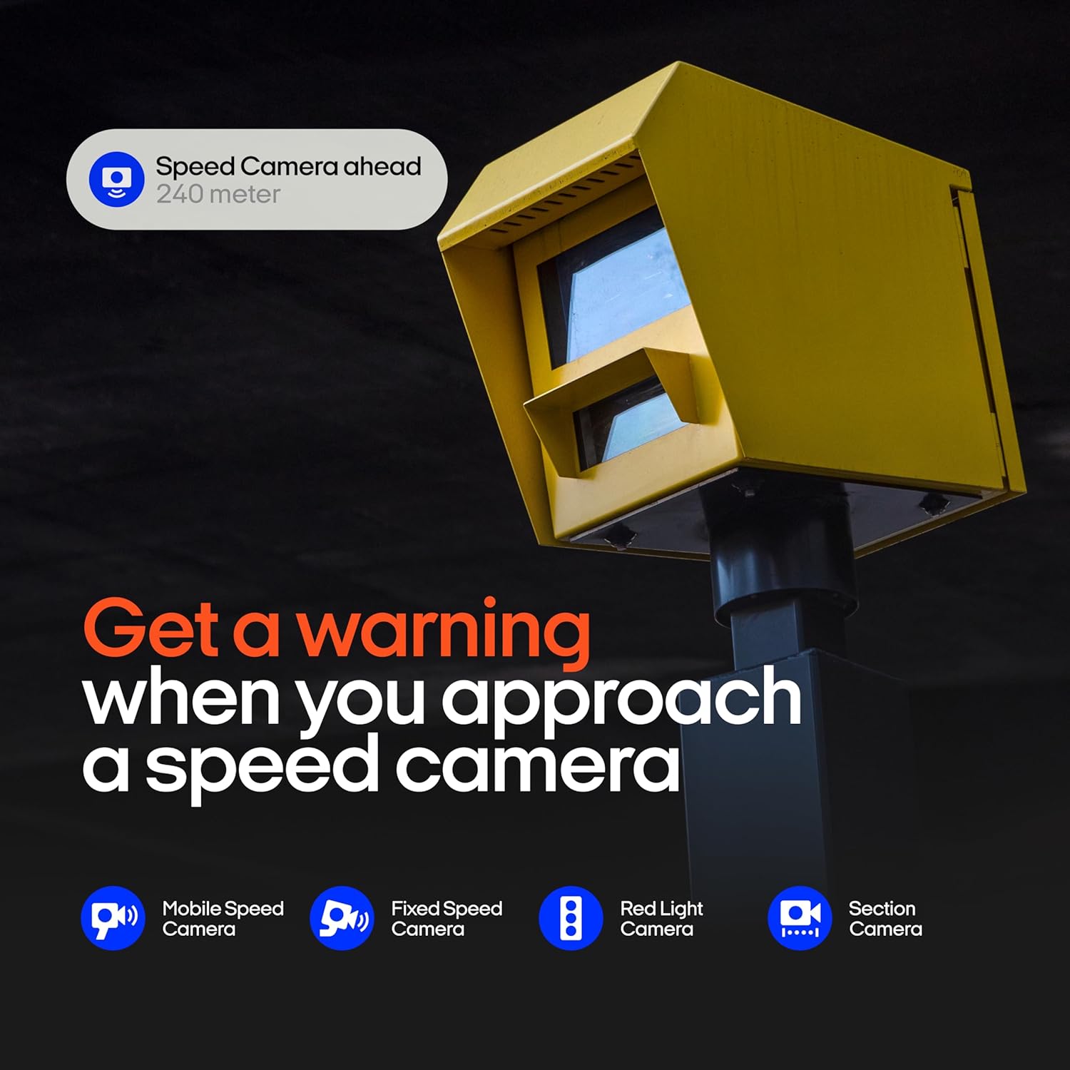OOONO Co-Driver NO2 [NEW MODEL 2024] - Next Gen. Traffic Safety Alarm - Warns of...