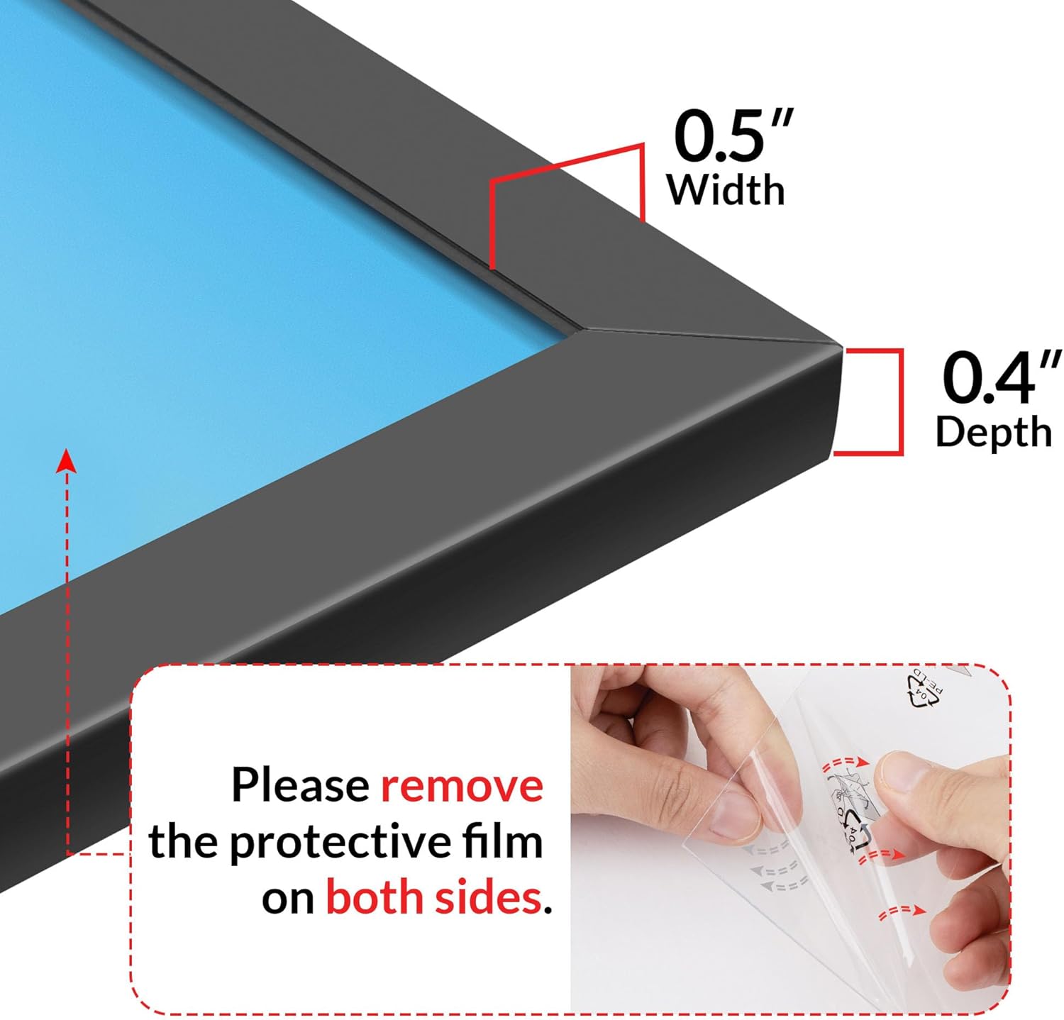 Premium LaVie Home 11x17 Picture Frame, Special Display Frame with HD Plexiglas...