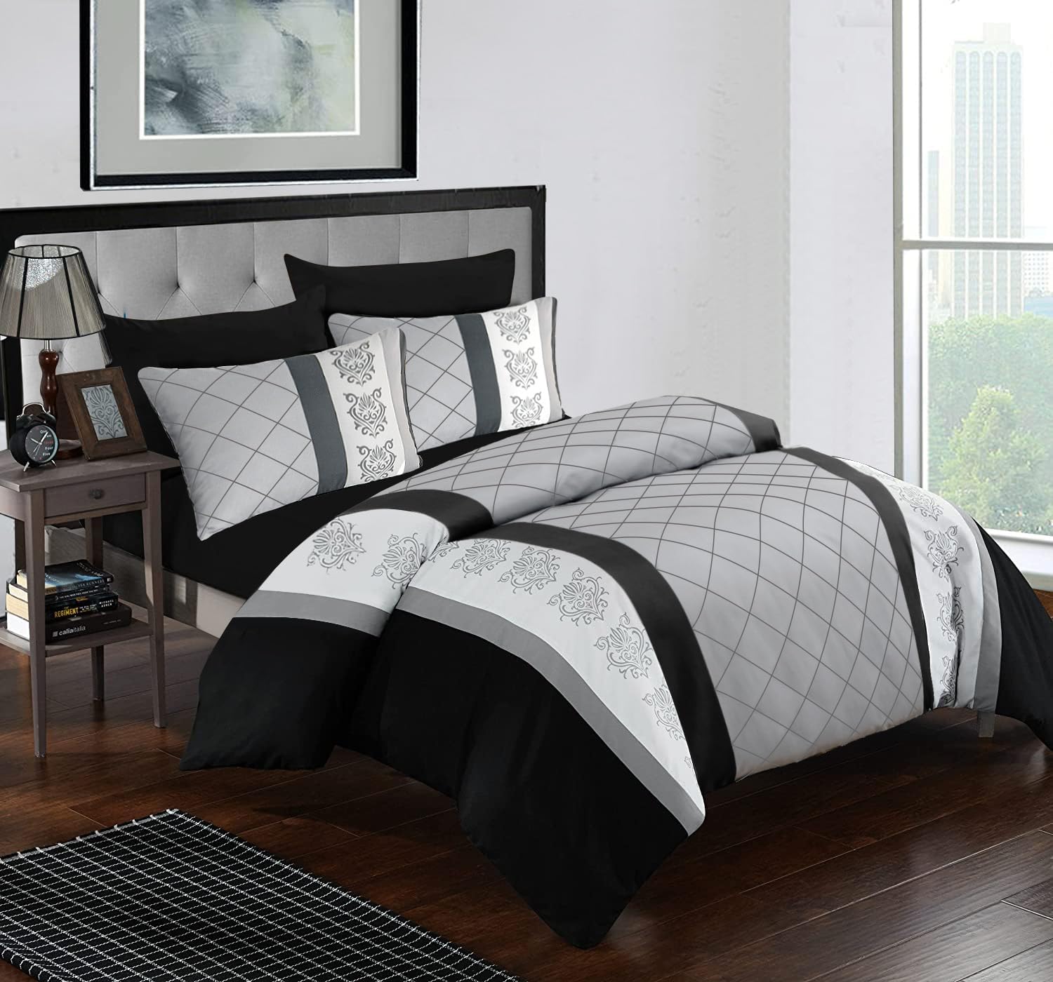 Lazzaro Super King Duvet Set Premium Brushed Microfiber Super King Duvet Cover U...