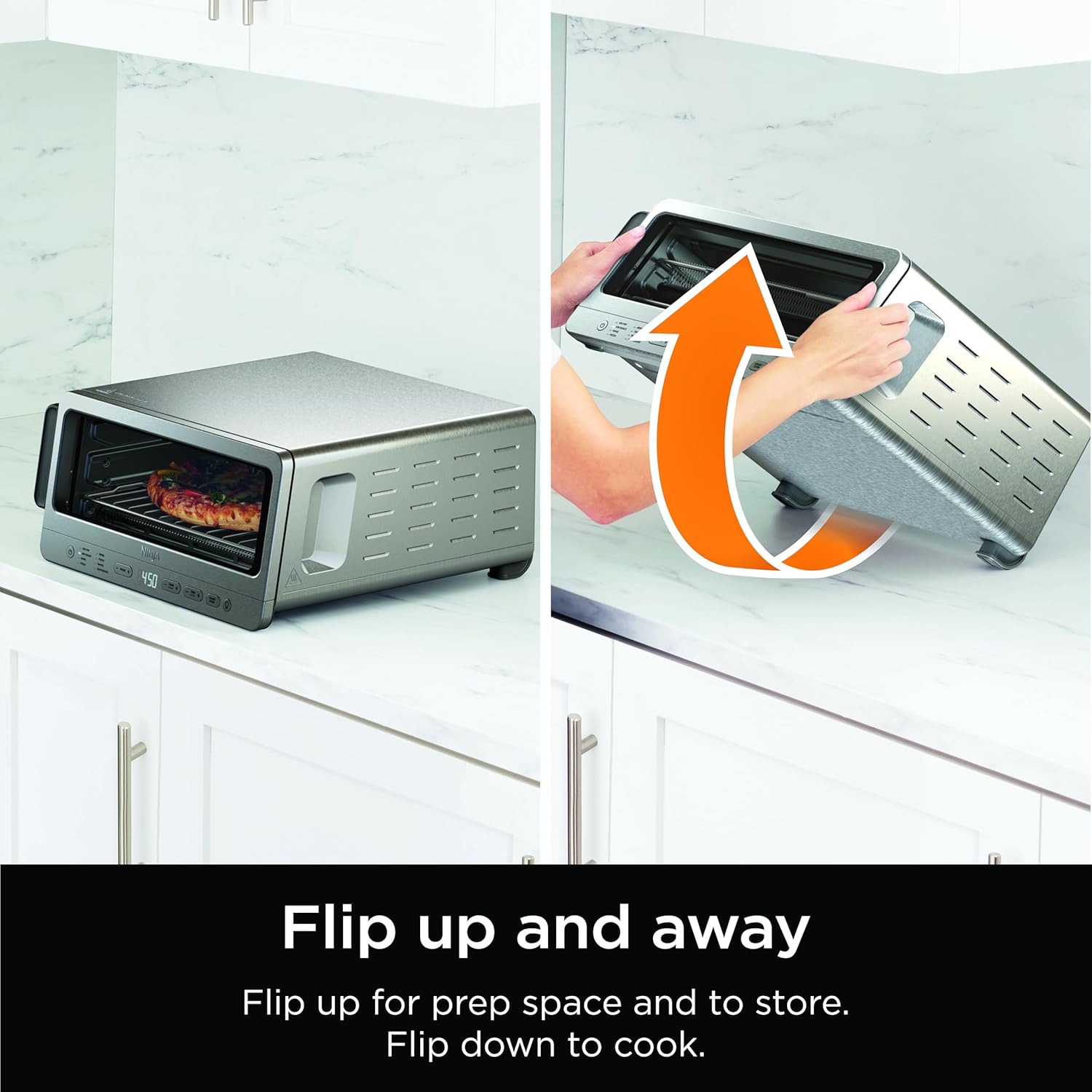 Ninja Air Fryer Toaster Oven Combo | 8-in-1 Functionality | Flip Up & Away for S...
