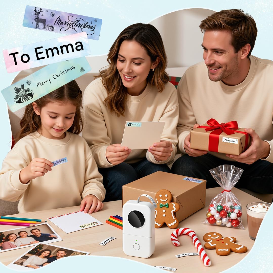 Phomemo D30 Label Printer, Bluetooth Wireless Mini Handheld Label Maker Machine...