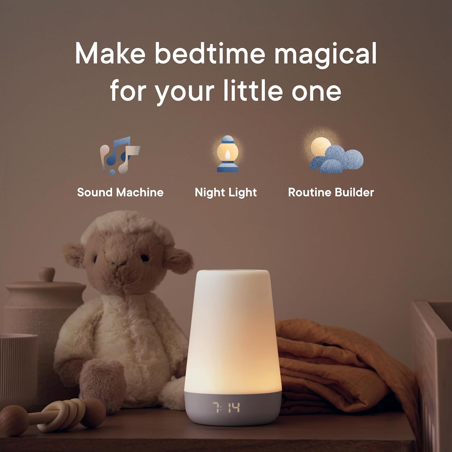 Hatch Rest Baby Sound Machine, Night Light | 2nd Gen | Registry Essential, Sleep...