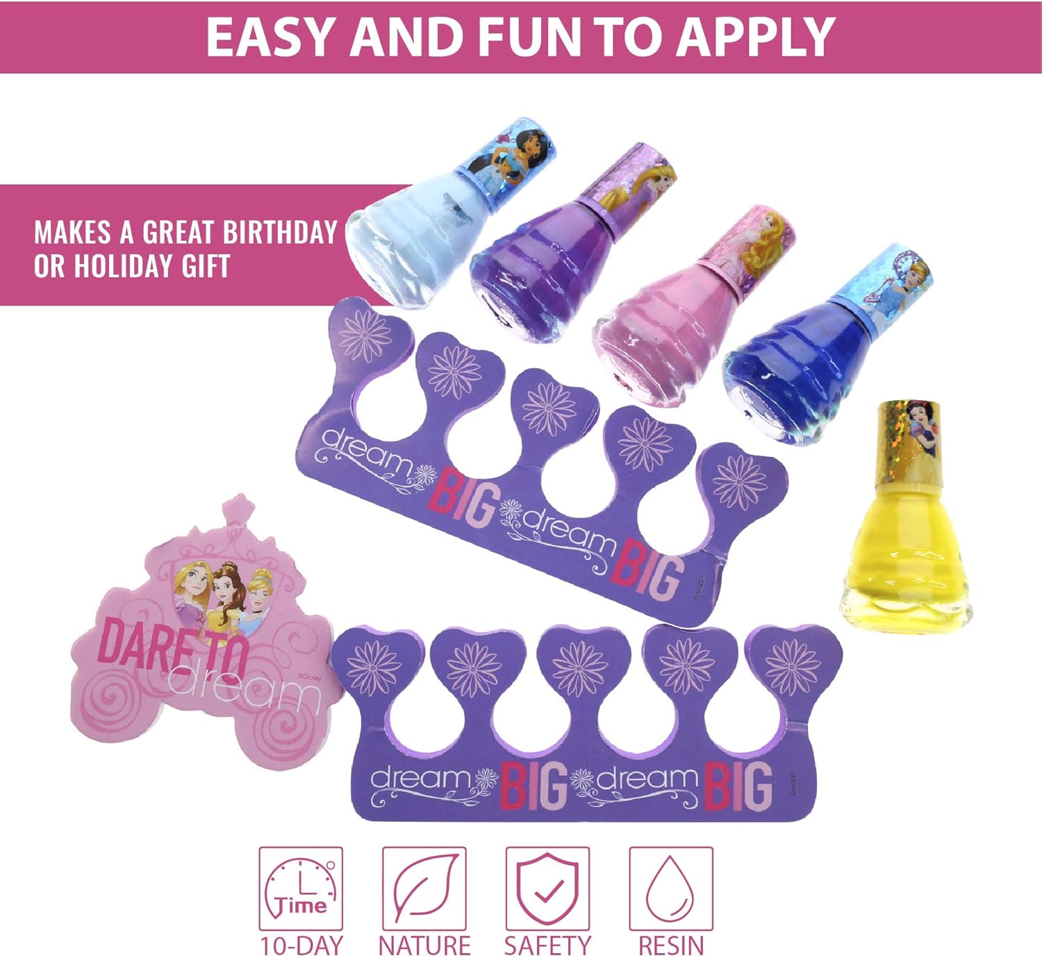 Disney Princess 15 Piece Water Based Nail Polish w...