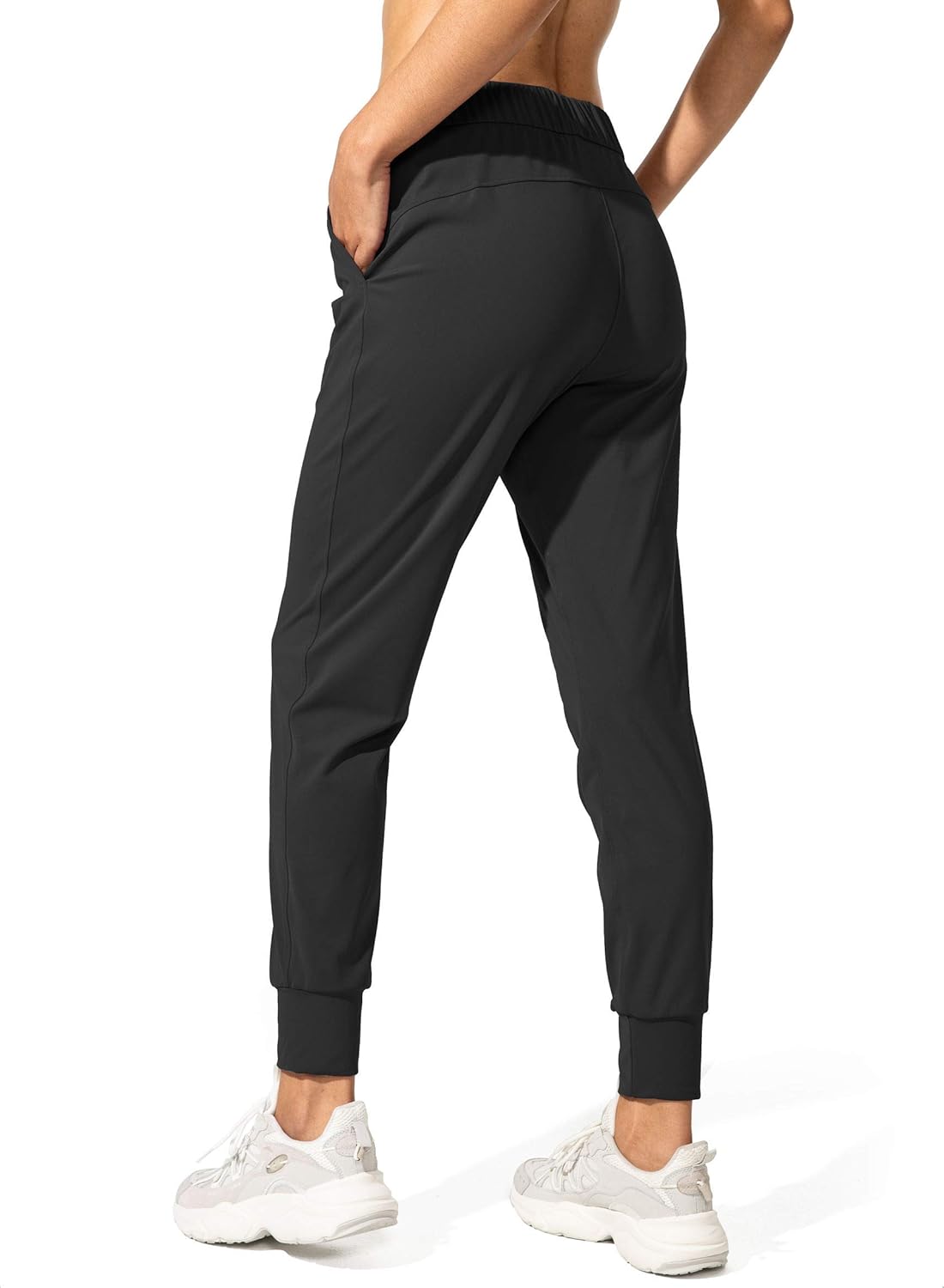 SANTINY Women's Joggers Pants Pockets Drawstring Running Sweatpants for Women Lo...