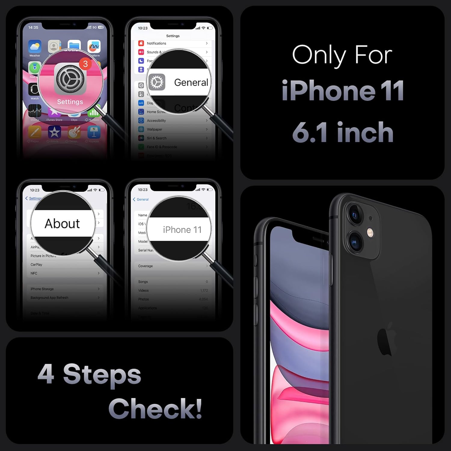 TOCOL for iPhone 11 Case, Fit for MagSafe, Upgraded Full Camera Protection, 14FT...