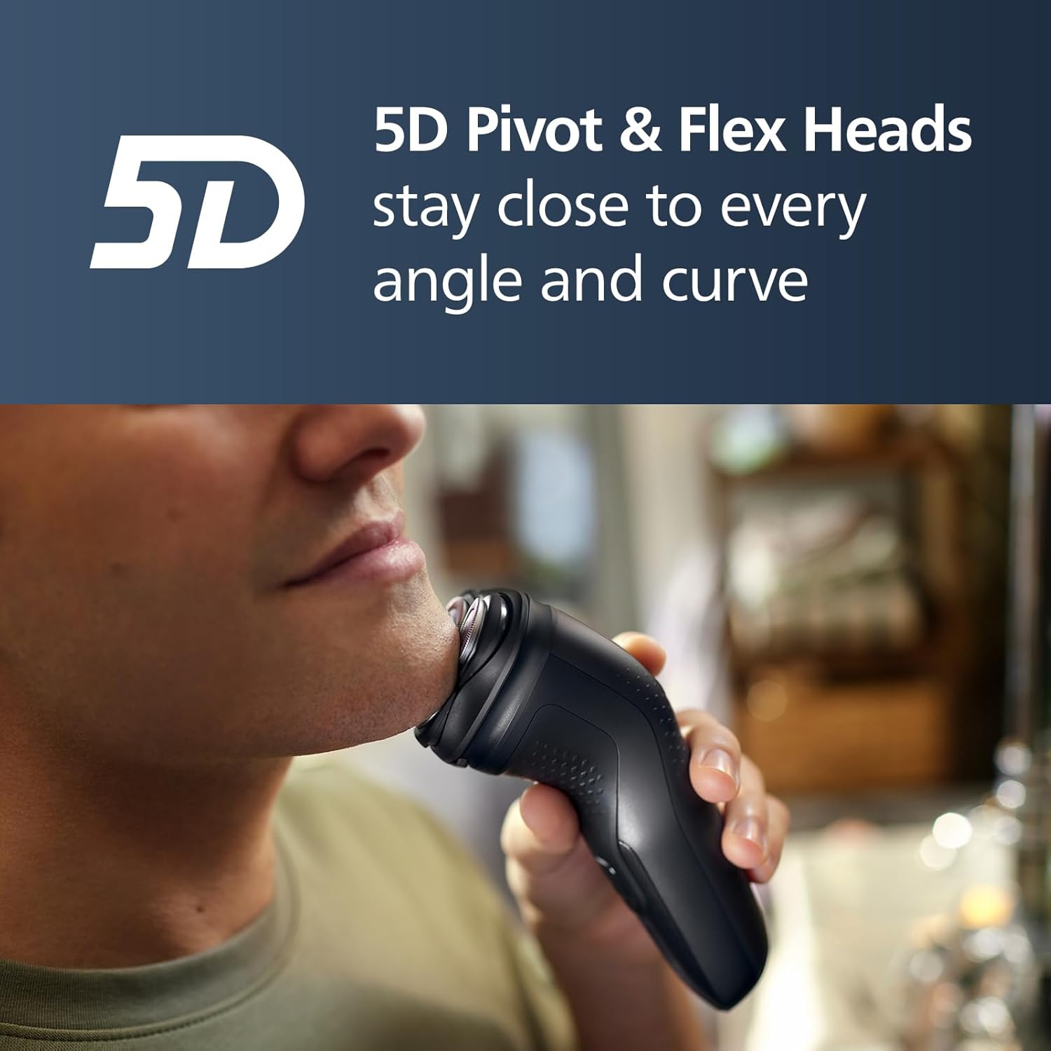 Philips Norelco Shaver 3900 Series, Wet and Dry Electric Shaver, P-Cap, Travel P...