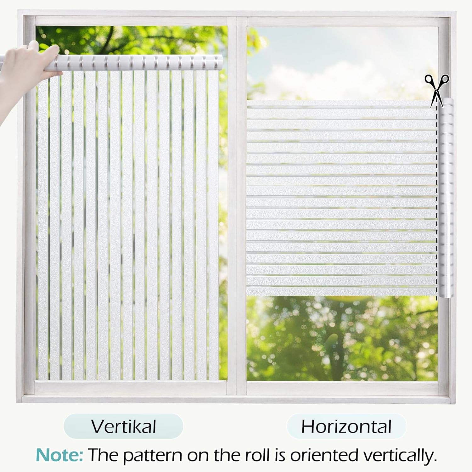 Special Rabbitgoo Window Film, Innovative Privacy Film for Glass Windows, Froste...