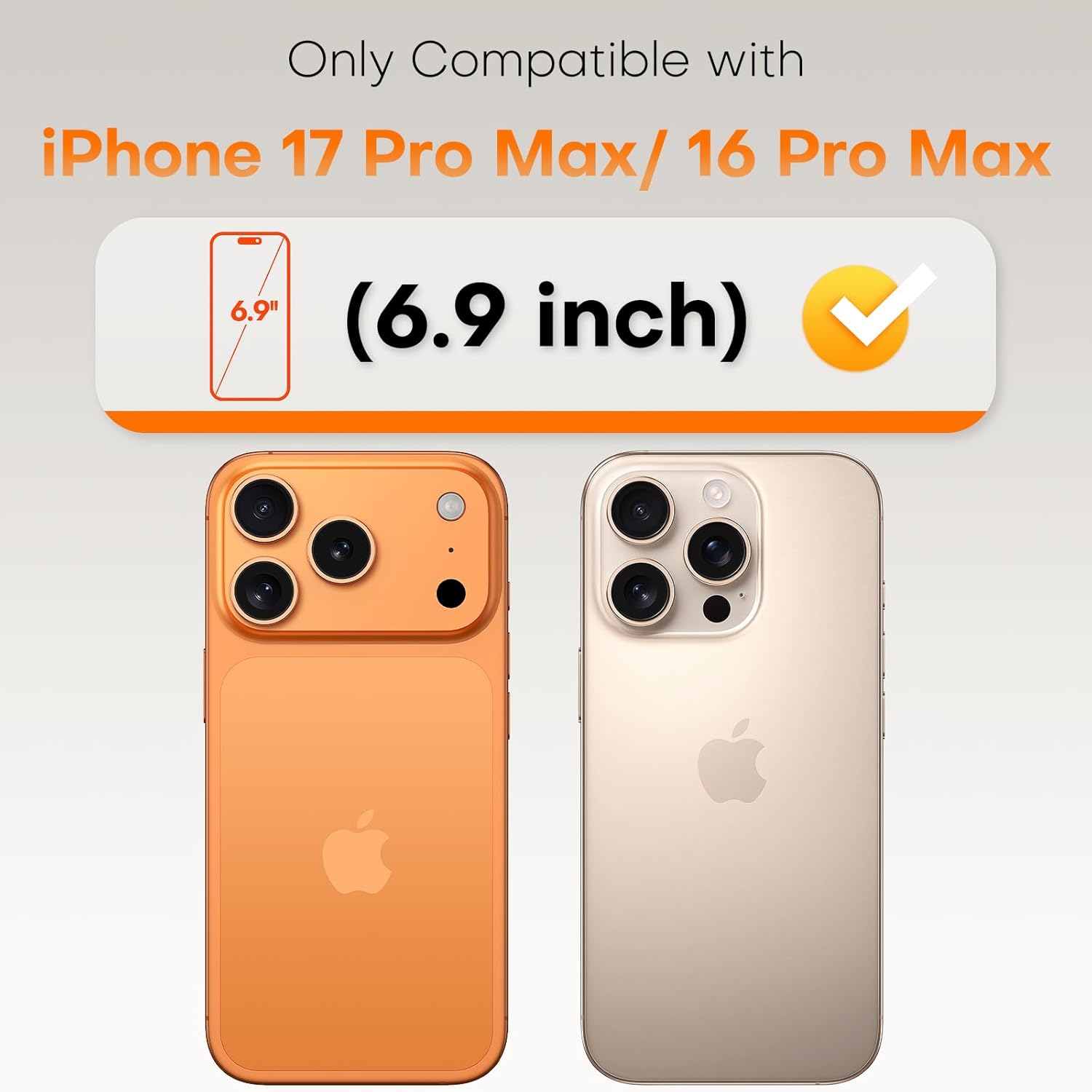 TOCOL for iPhone 17 Pro Max / 16 Pro Max Privacy Screen Protector 6.9-Inch, True...