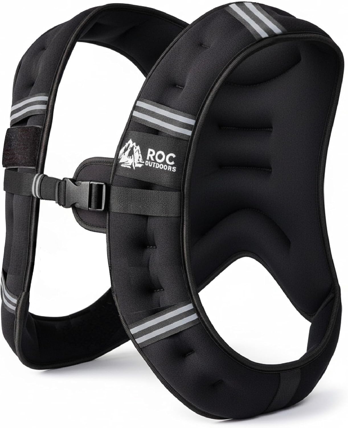 Roc Outdoors Weighted Vest W/ Rub-Free Technology for Woman and Men, 5lb/10lb/15...