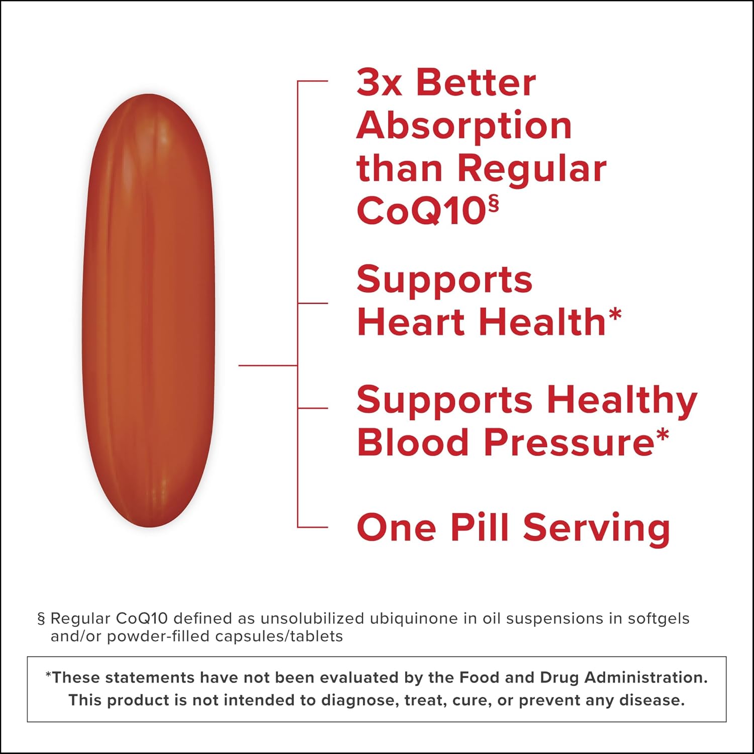Qunol Ultra CoQ10 100mg Softgels- 3x Better Absorption, Antioxidant for Heart He...
