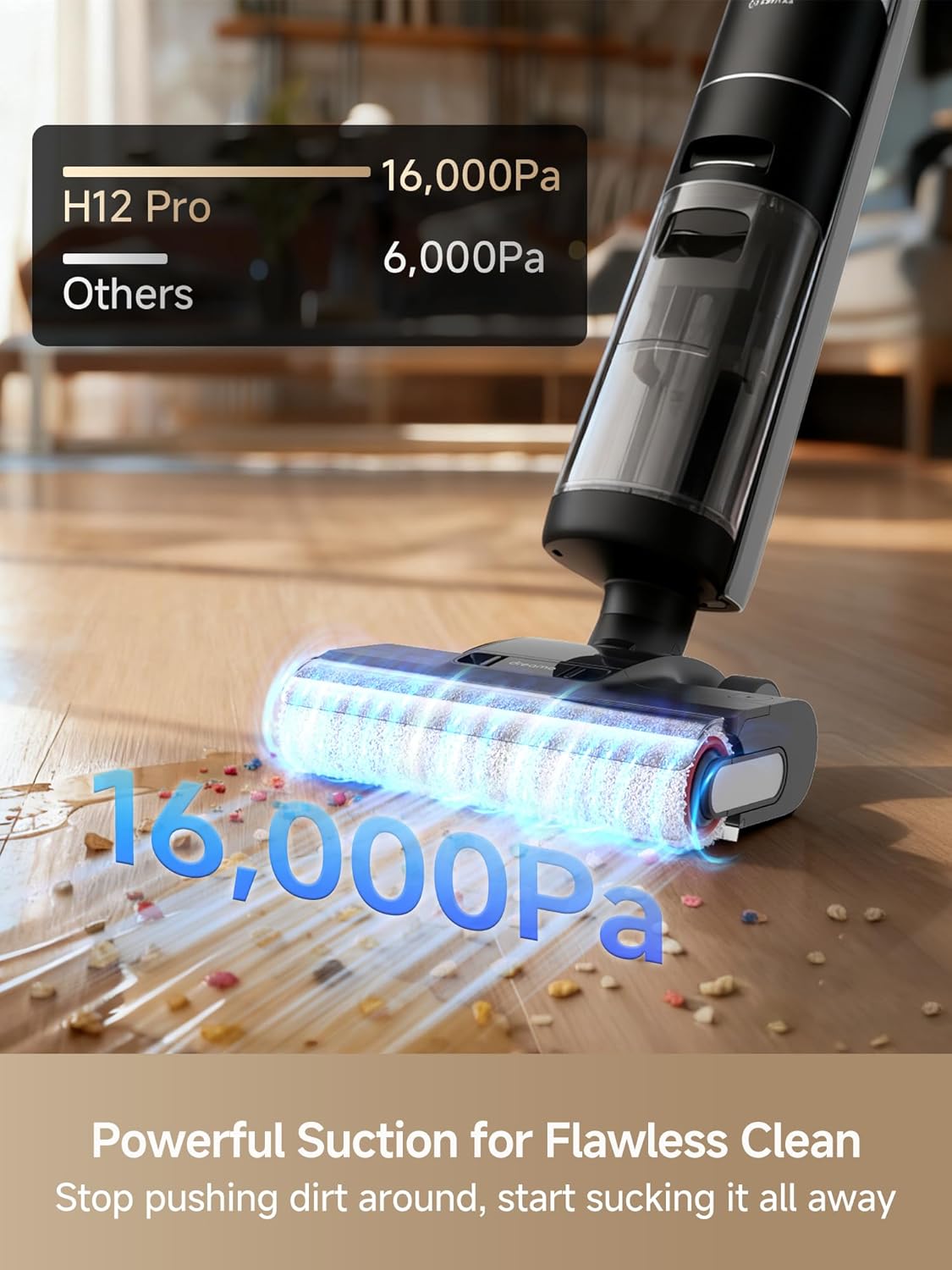 DREAME H12 PRO Vacuum Mop, Wet Dry Vacuum Cleaner for Hard Floor, Vacuum and Mop...
