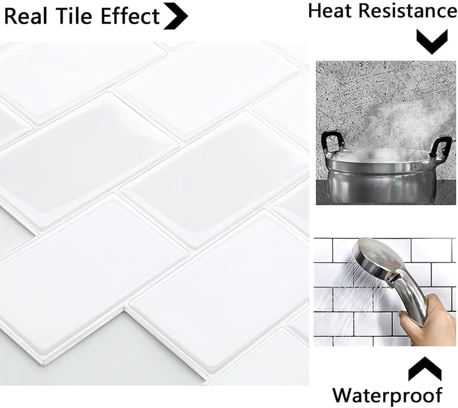 Yoillione 3D Subway Wall Tiles, Innovative Thick Peel and Stick Tiles for Modern...