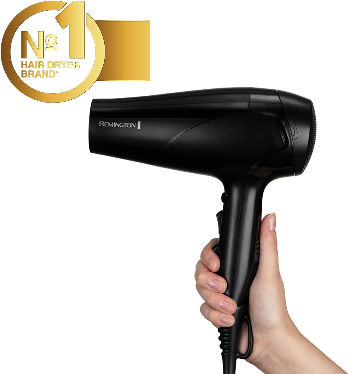 Remington Hair Dryer Ionic (Powerful, Fast Professional Styling, Diffuser, Conce...