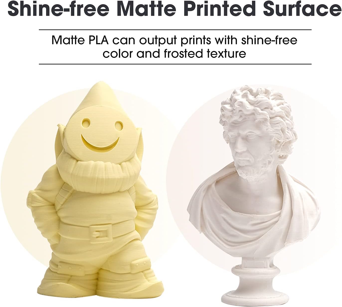 eSUN Upgraded Matte PLA Filament 1.75mm, Matte PLA...