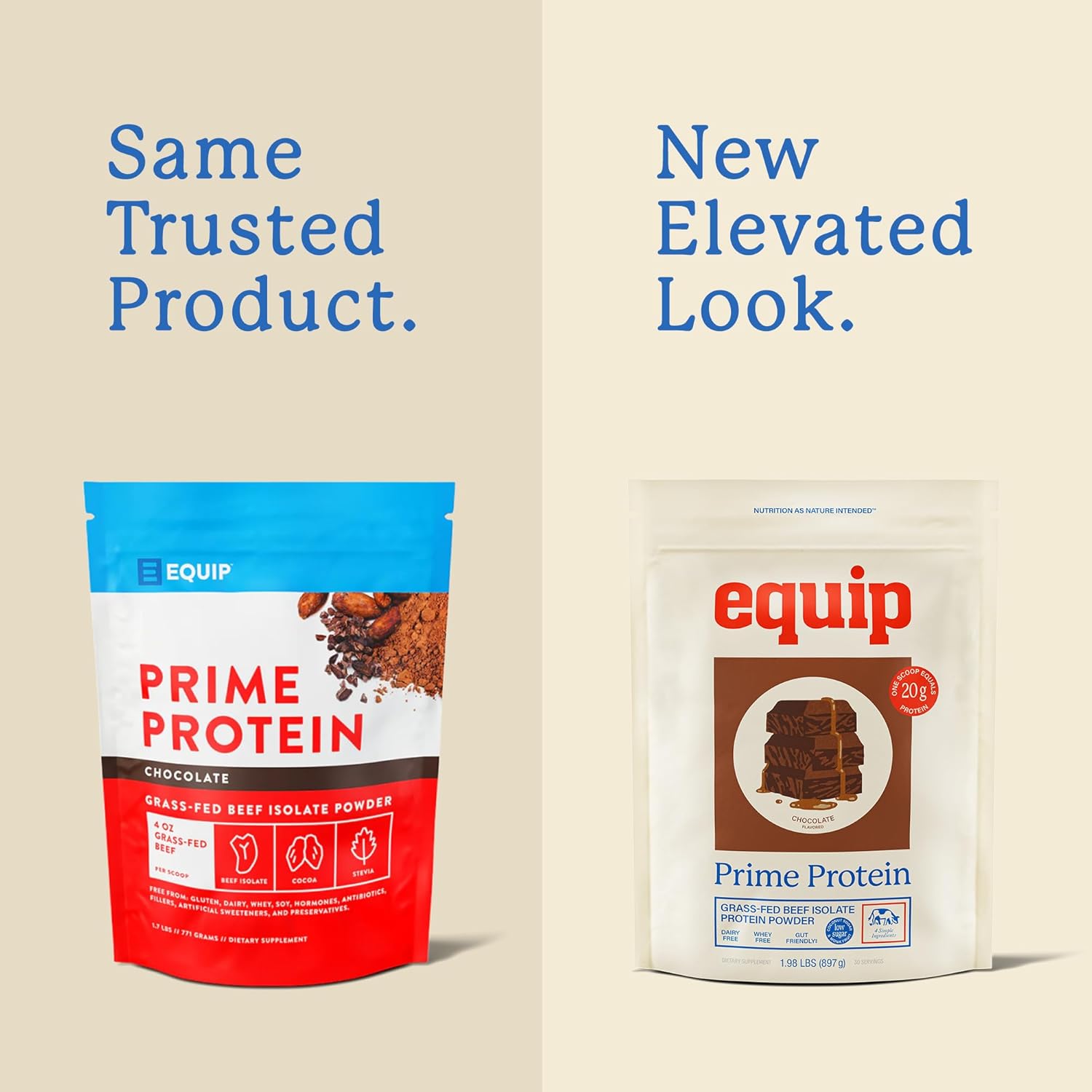 Equip Foods Prime Protein Powder | Clean, Grass Fed Beef Protein Powder | Carniv...