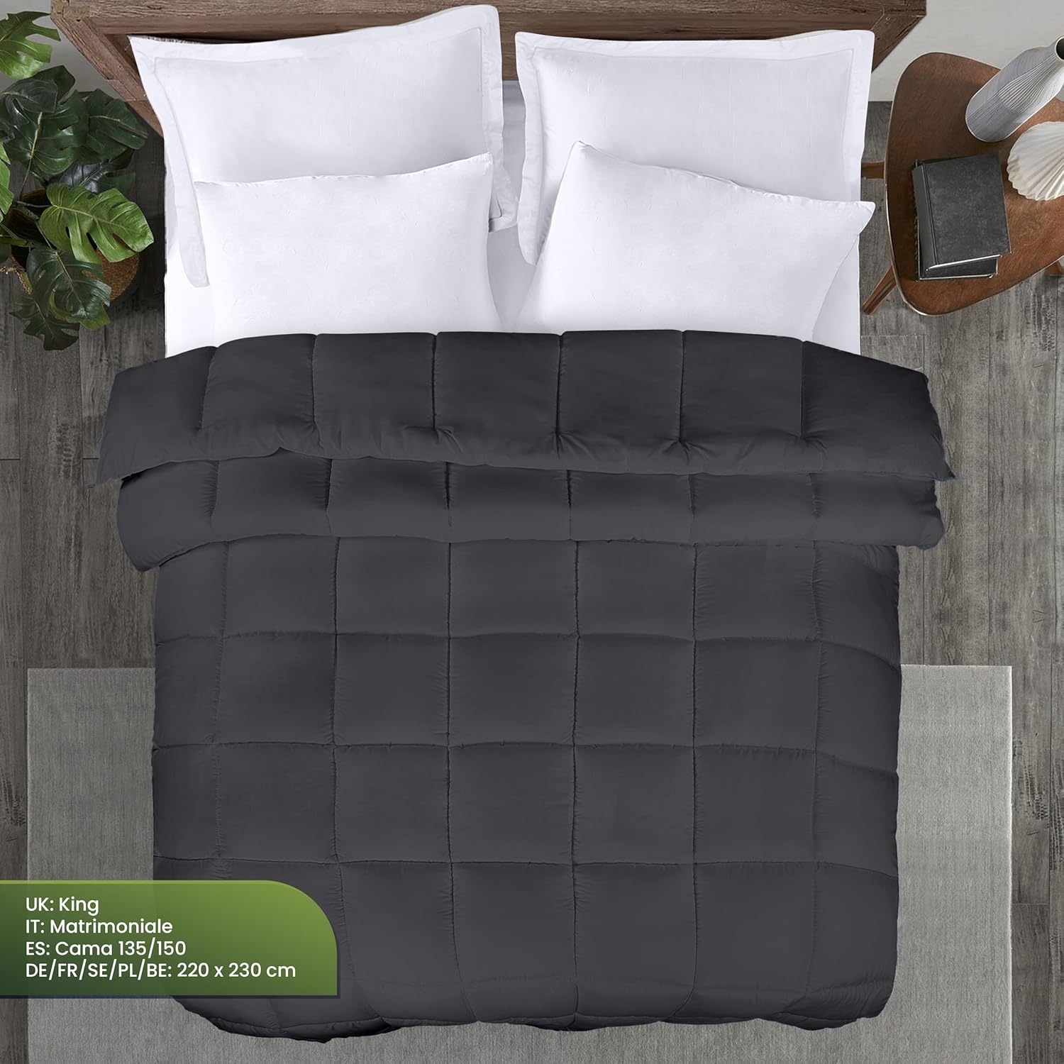 Utopia Bedding Duvet,10.5 Tog coverless Duvet with Corner Tabs, Box Stitched Qui...
