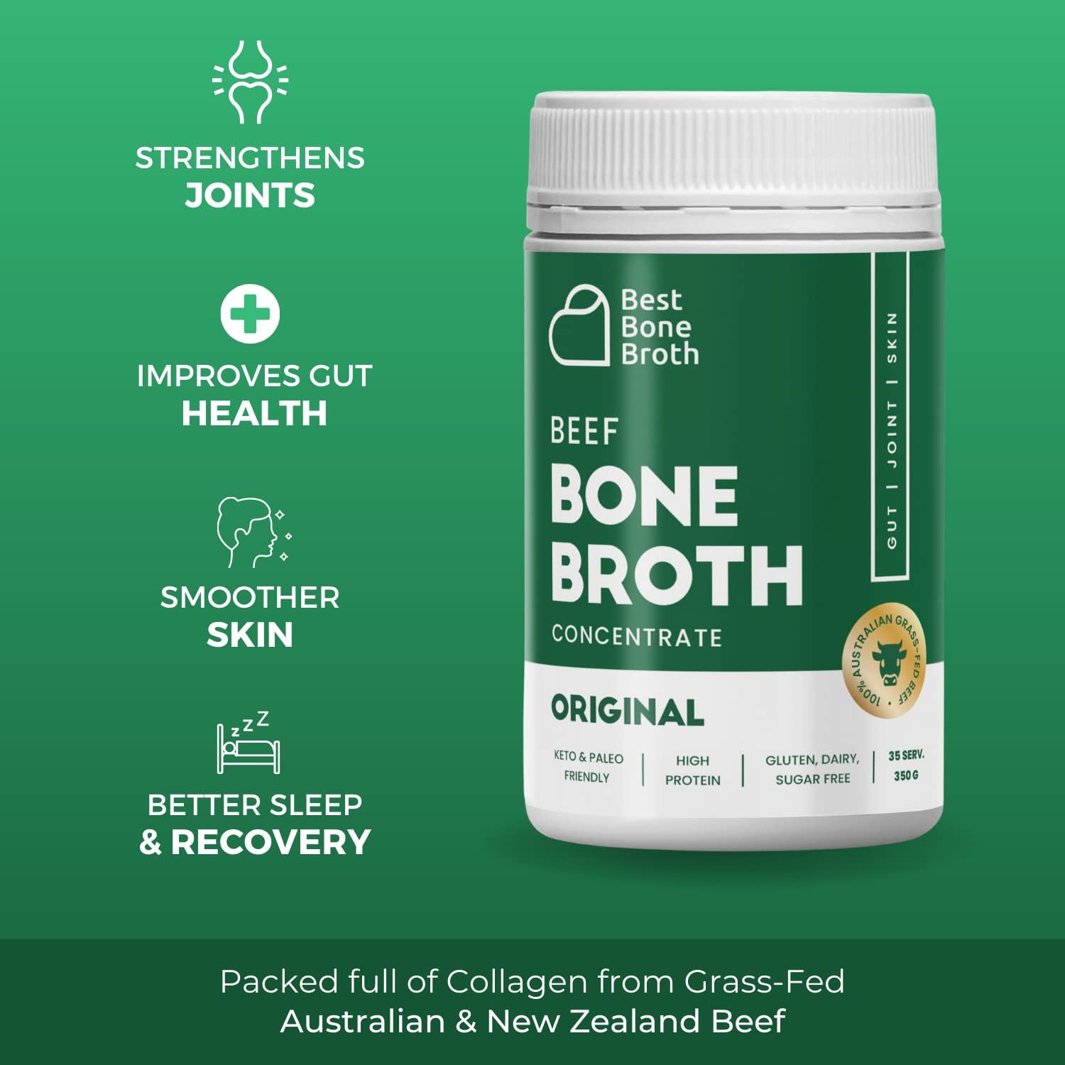 Beef Bone Broth Concentrate | Help Improve Joints,...