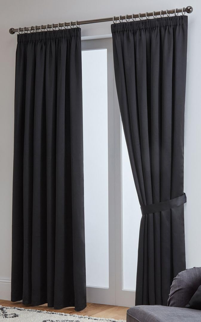 Special John Aird Blackout Curtains, Unique Curtains with Pencil Pleat and Tie B...