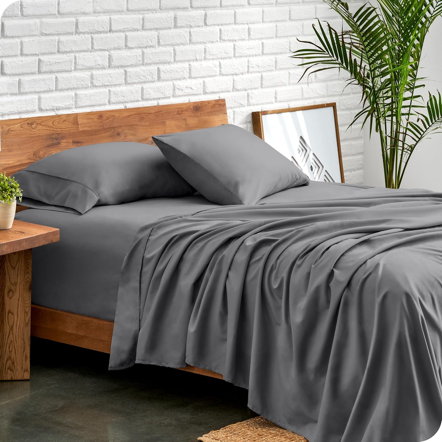 Bare Home Queen Sheet Set - 1800 Ultra-Soft Microfiber Queen Bed Sheets - Double...