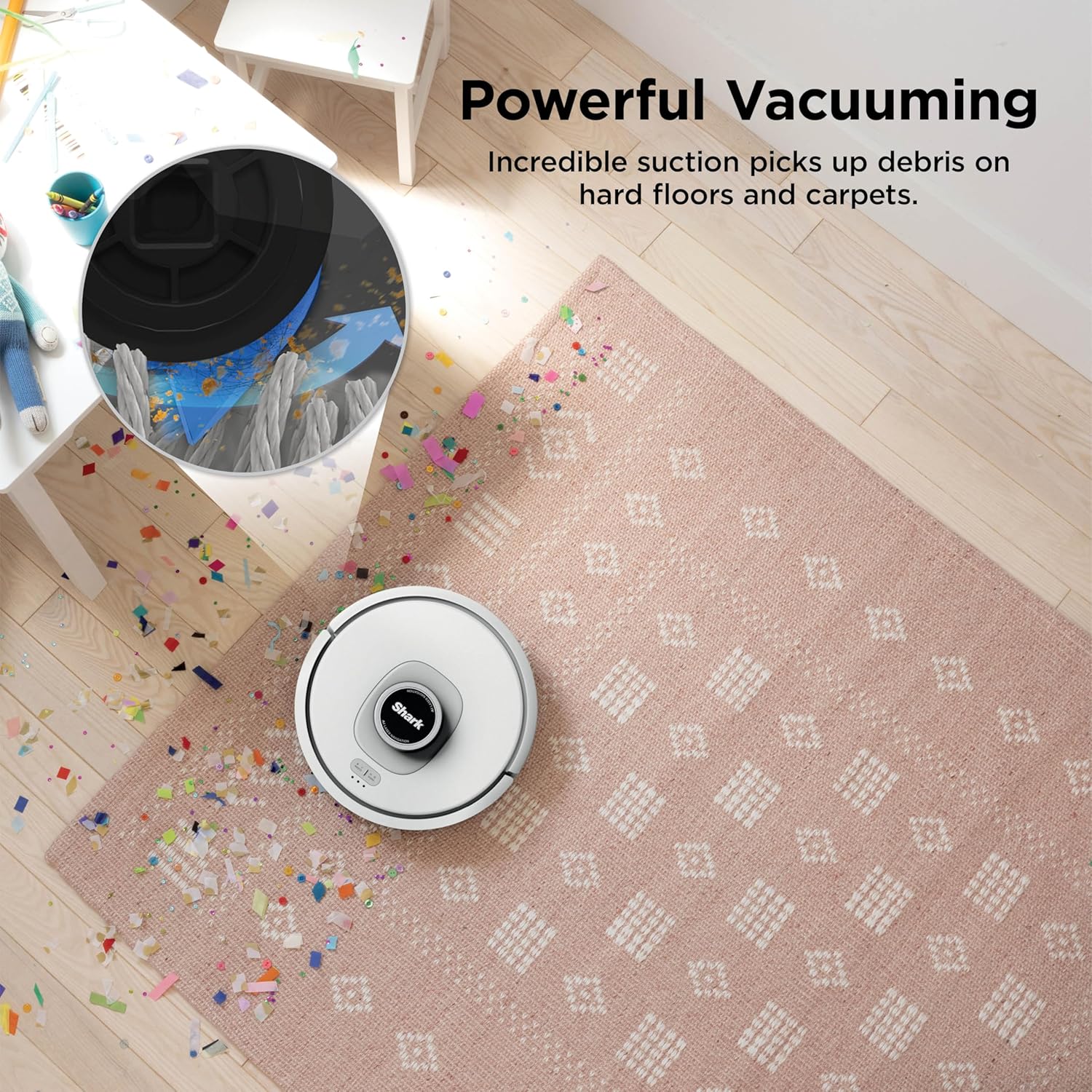 Shark AI Ultra Voice Control Robot Vacuum with Matrix Clean Navigation, Home Map...