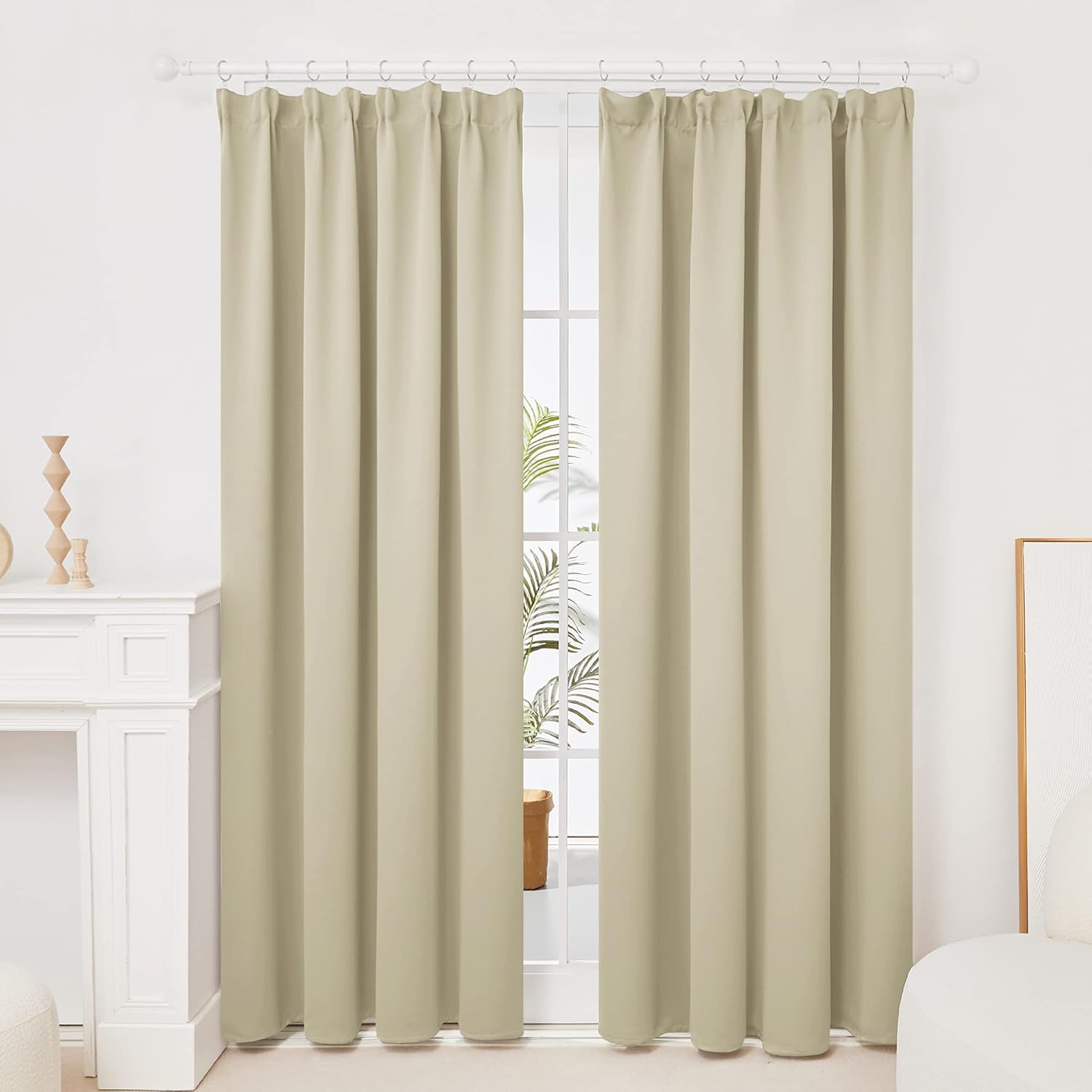 High-Quality Deconovo Curtains, Special Thermal Insulated Room Darkening Curtain...
