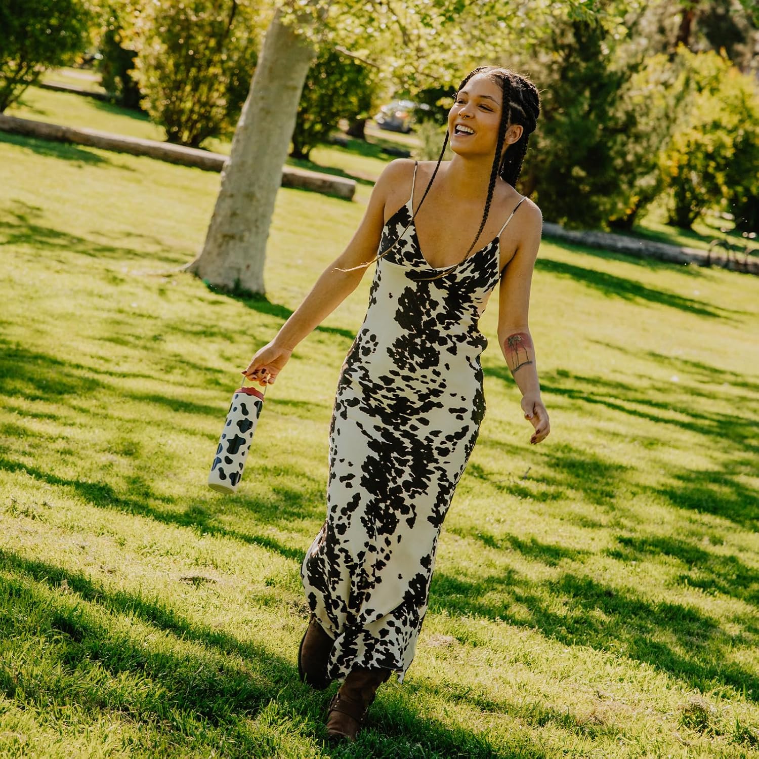 Bottle Bottle Stainless Steel Water Bottle 700ml with Straw and Lid Sports Insul...