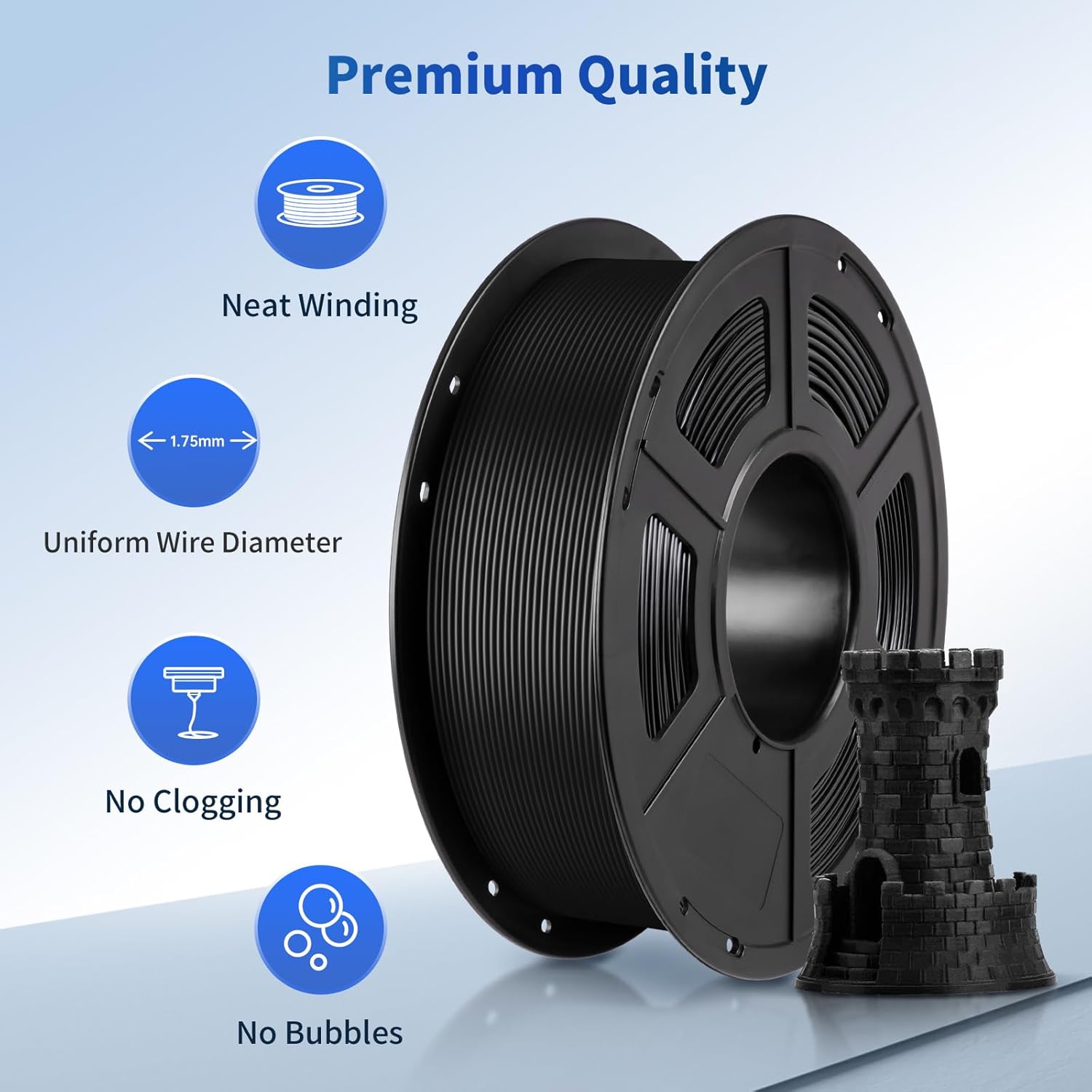 ANYCUBIC PLA Filament 1.75mm, 3D Printer Filament, Dimensional Accuracy +/- 0.02...